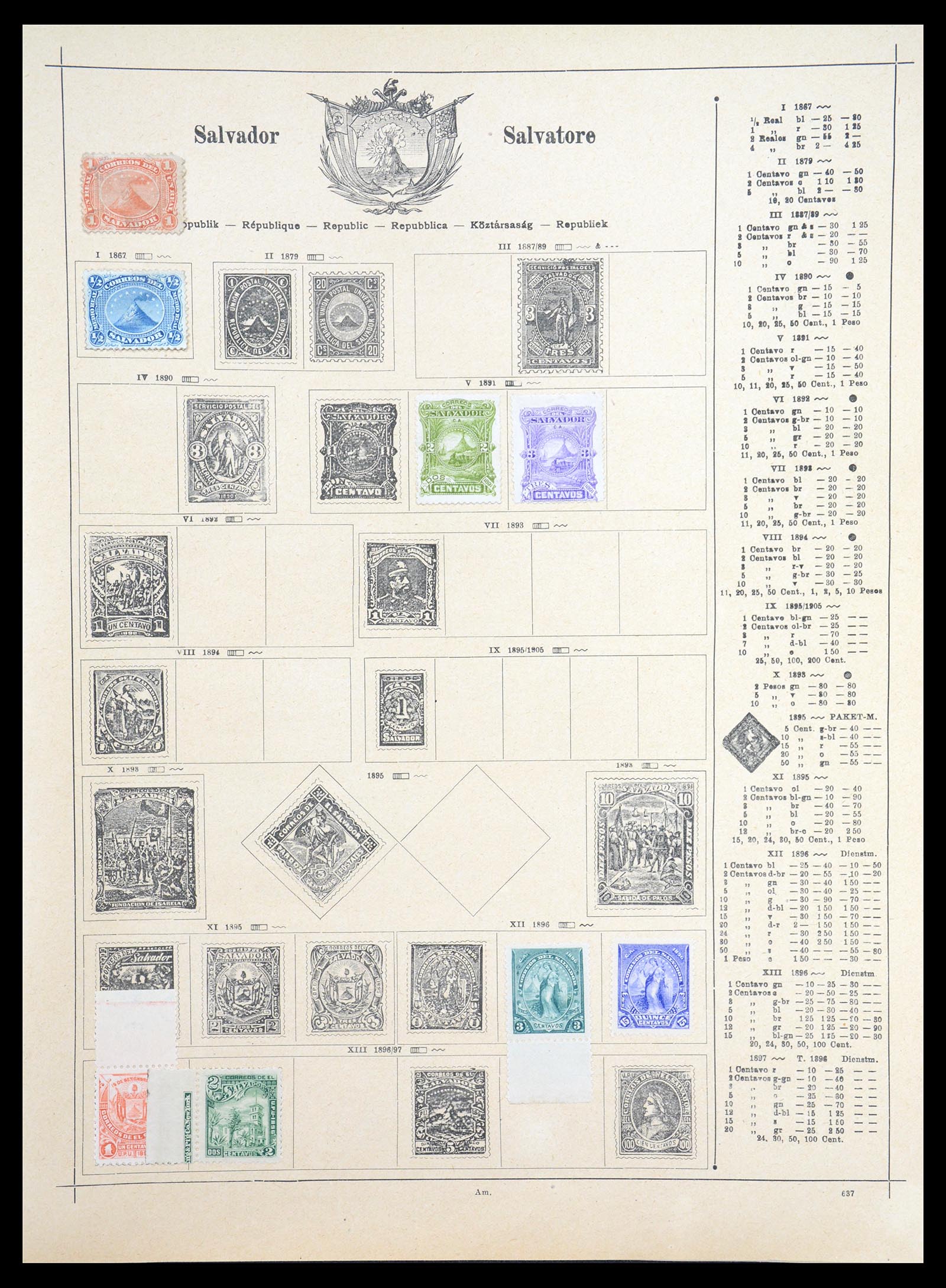 36559 215 - Postzegelverzameling 36559 Wereld 1840-1920.