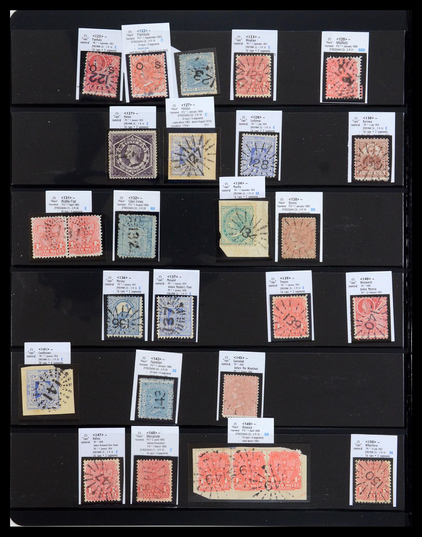 36560 014 - Postzegelverzameling 36560 Nieuw Zuid Wales stempels 1850-1912.