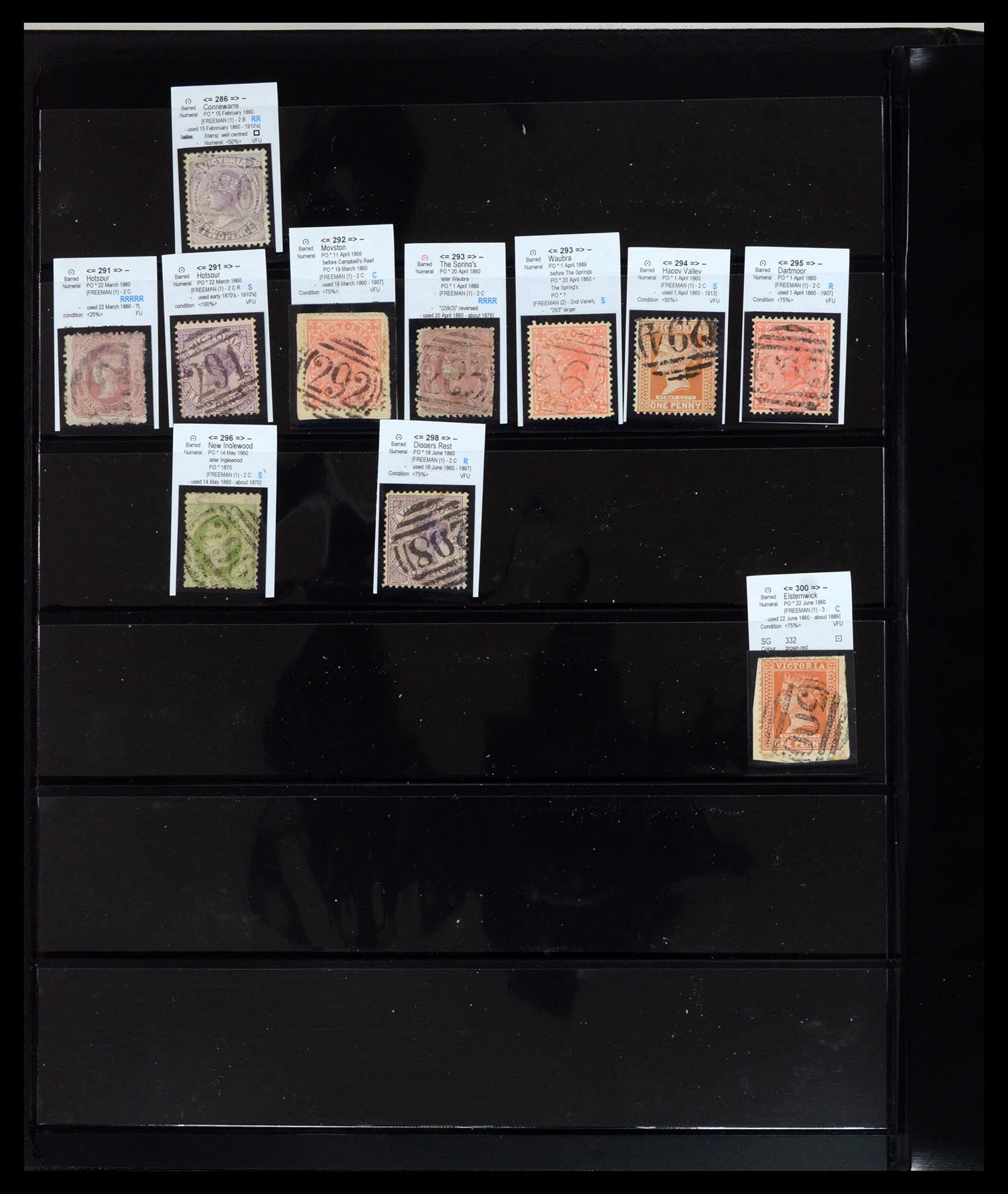 36567 019 - Postzegelverzameling 36567 Victoria stempel verzameling 1850-1912.