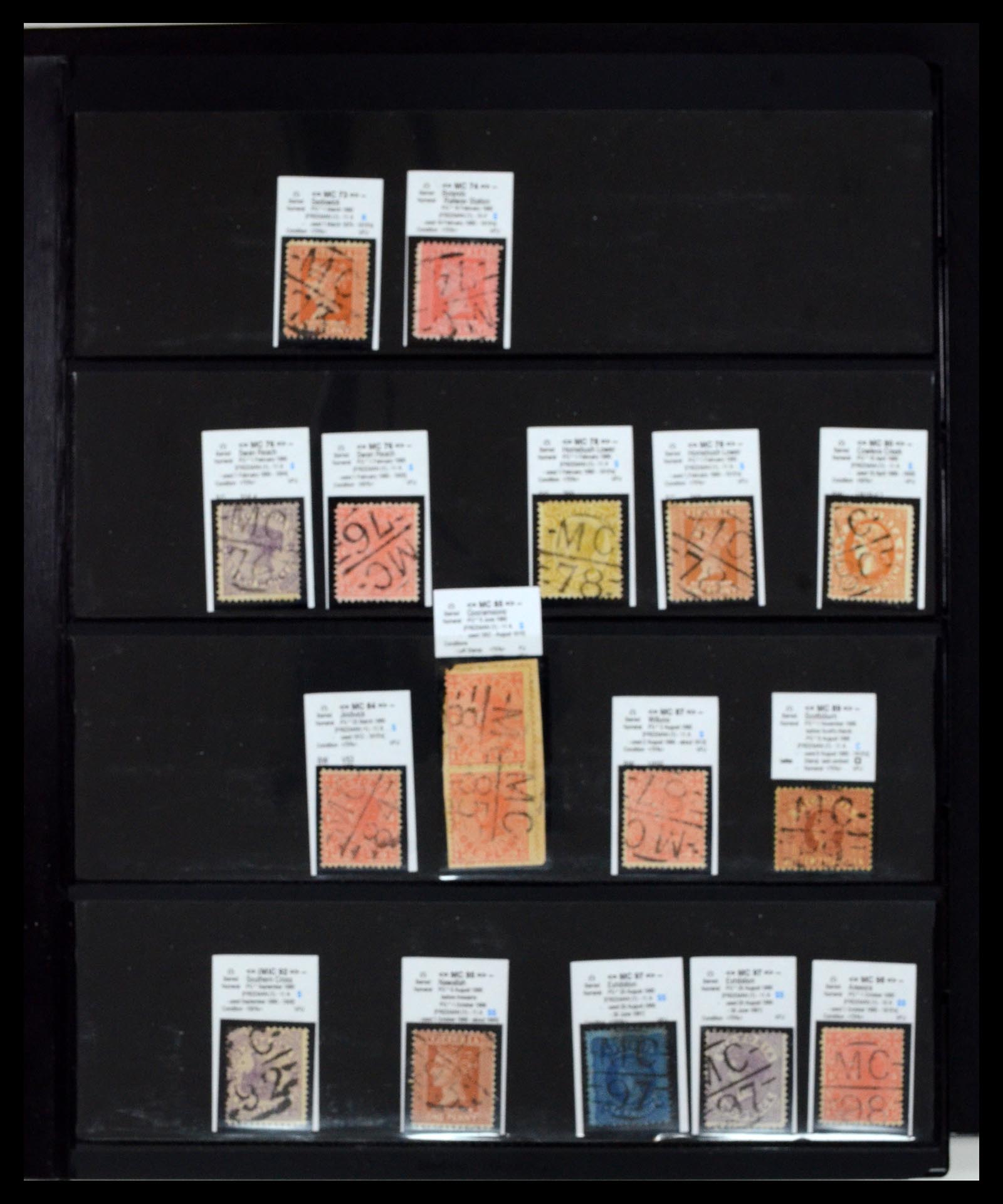 36567 039 - Postzegelverzameling 36567 Victoria stempel verzameling 1850-1912.
