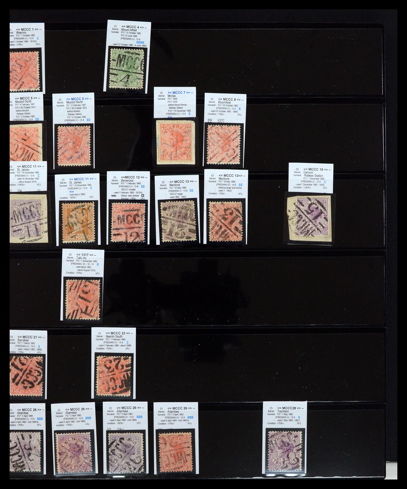 36567 043 - Postzegelverzameling 36567 Victoria stempel verzameling 1850-1912.