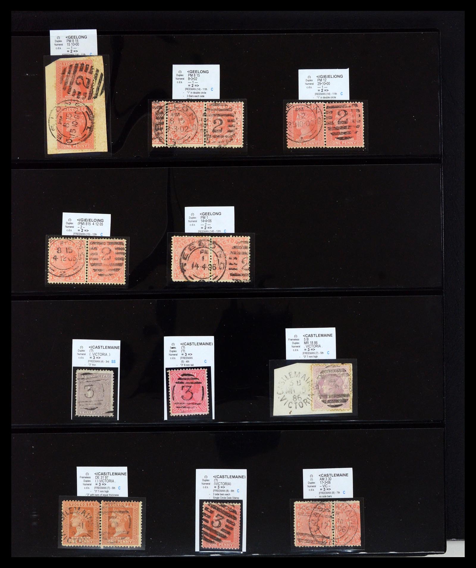 36567 059 - Postzegelverzameling 36567 Victoria stempel verzameling 1850-1912.