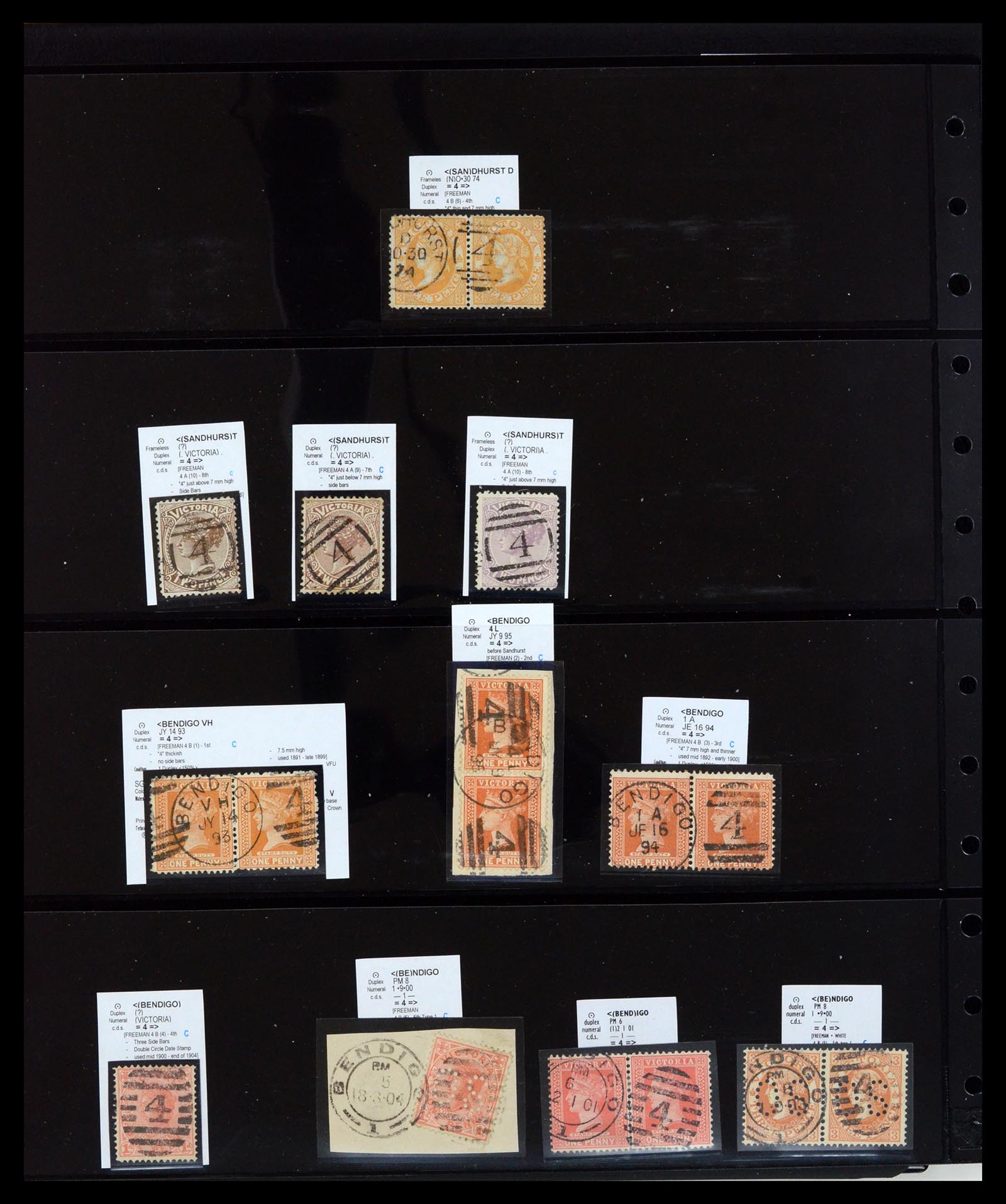36567 060 - Postzegelverzameling 36567 Victoria stempel verzameling 1850-1912.