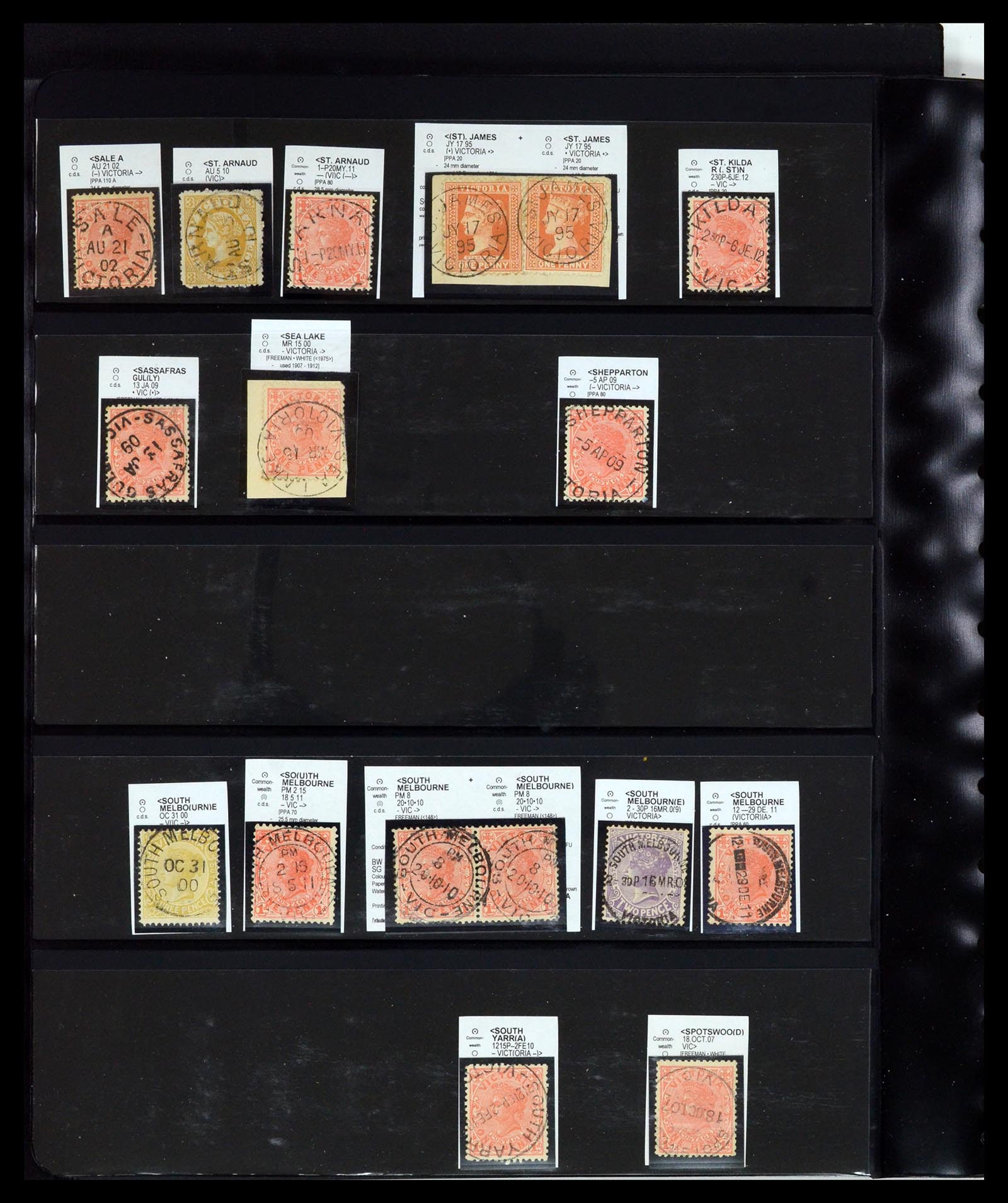 36567 127 - Postzegelverzameling 36567 Victoria stempel verzameling 1850-1912.