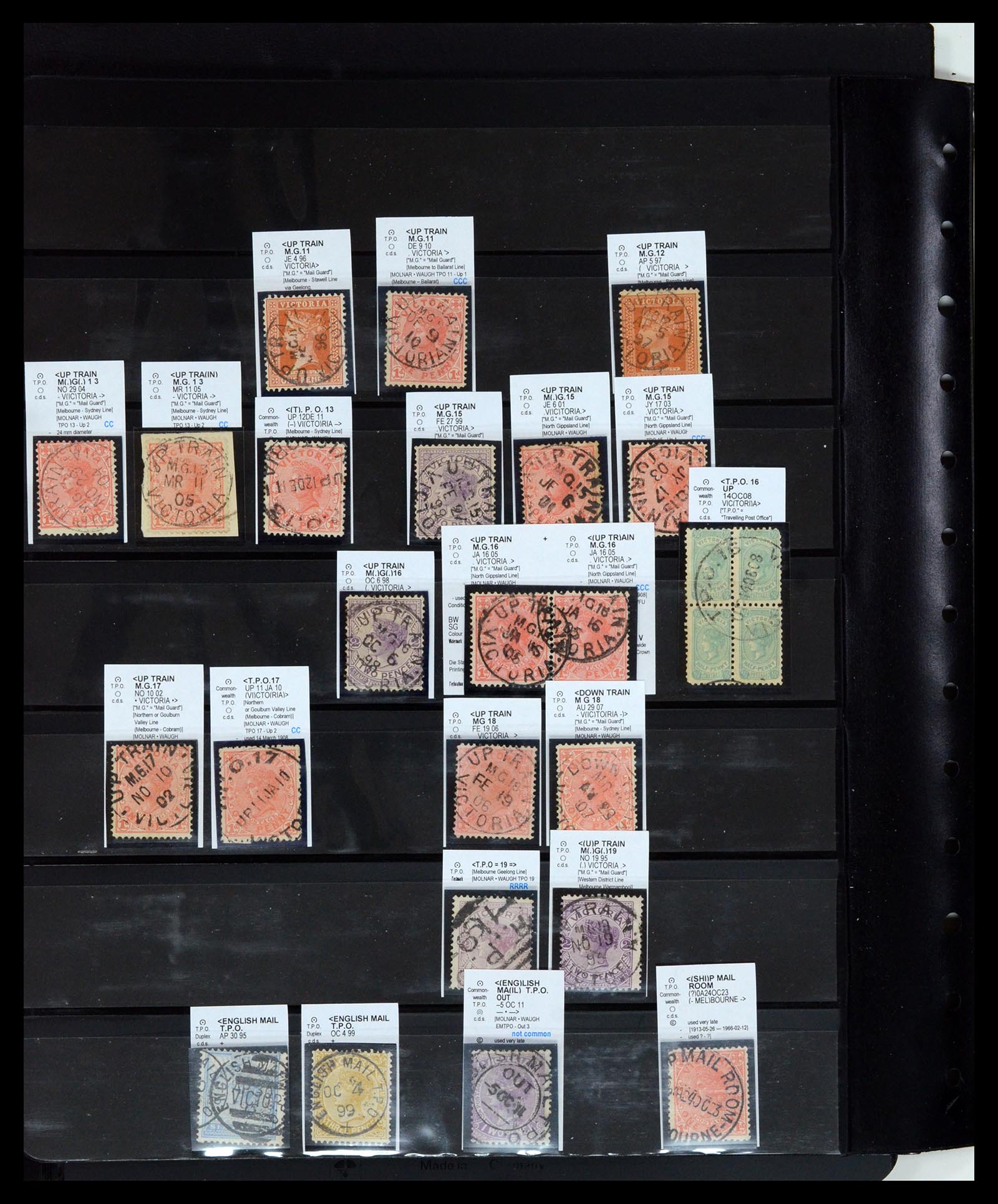 36567 135 - Postzegelverzameling 36567 Victoria stempel verzameling 1850-1912.