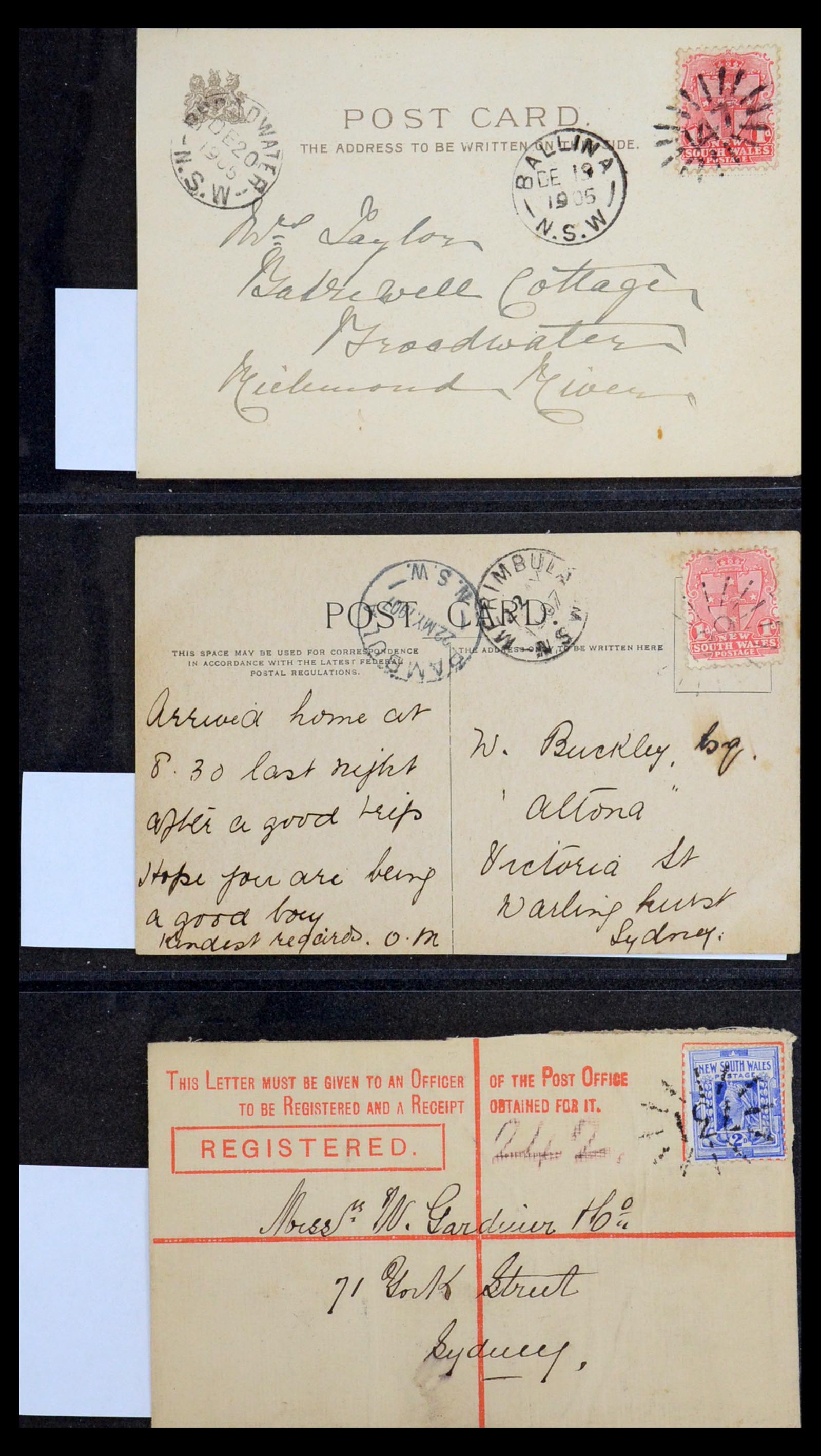 36569 002 - Postzegelverzameling 36569 Australische Staten brieven en kaarten 186
