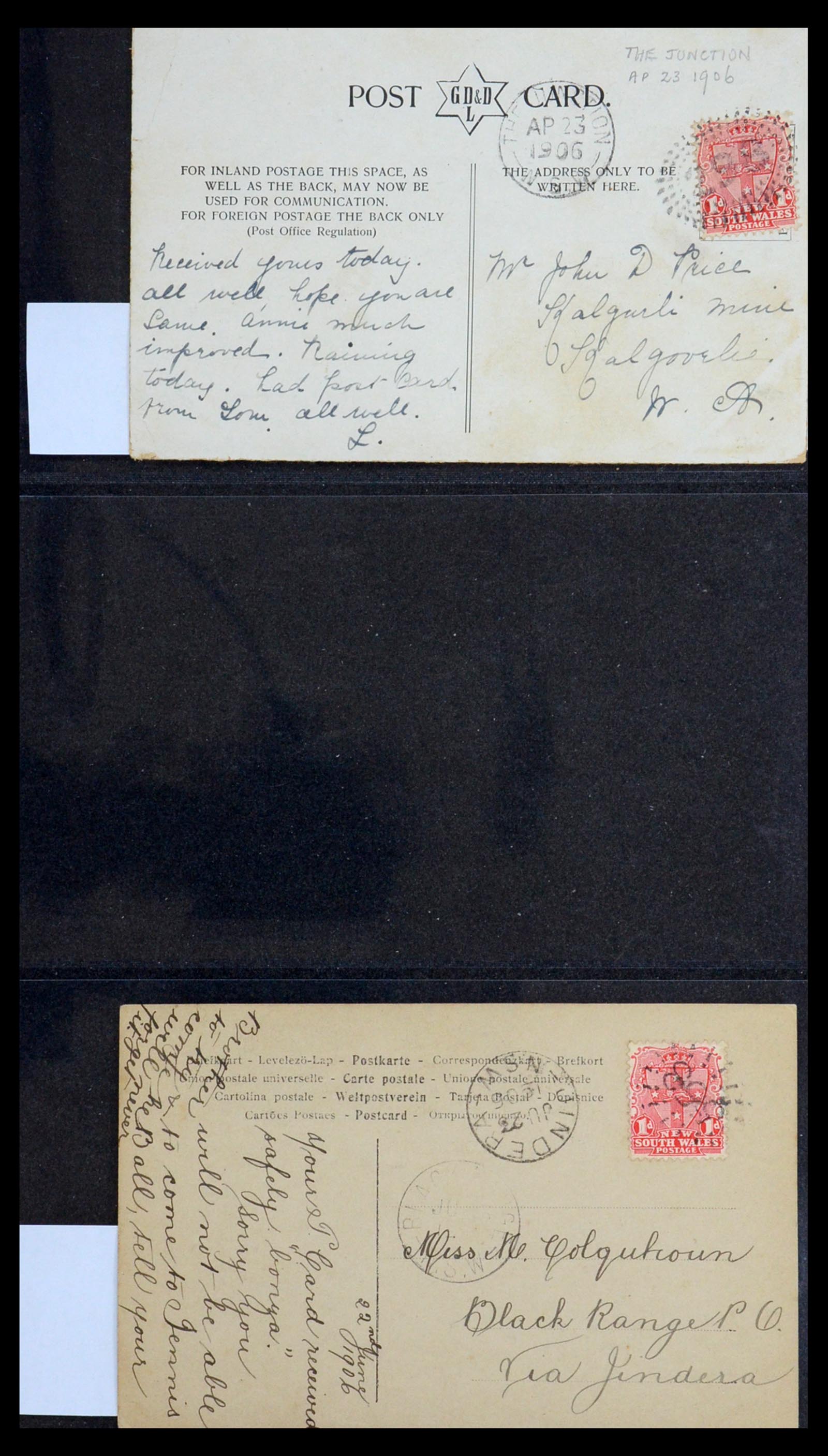 36569 003 - Postzegelverzameling 36569 Australische Staten brieven en kaarten 186