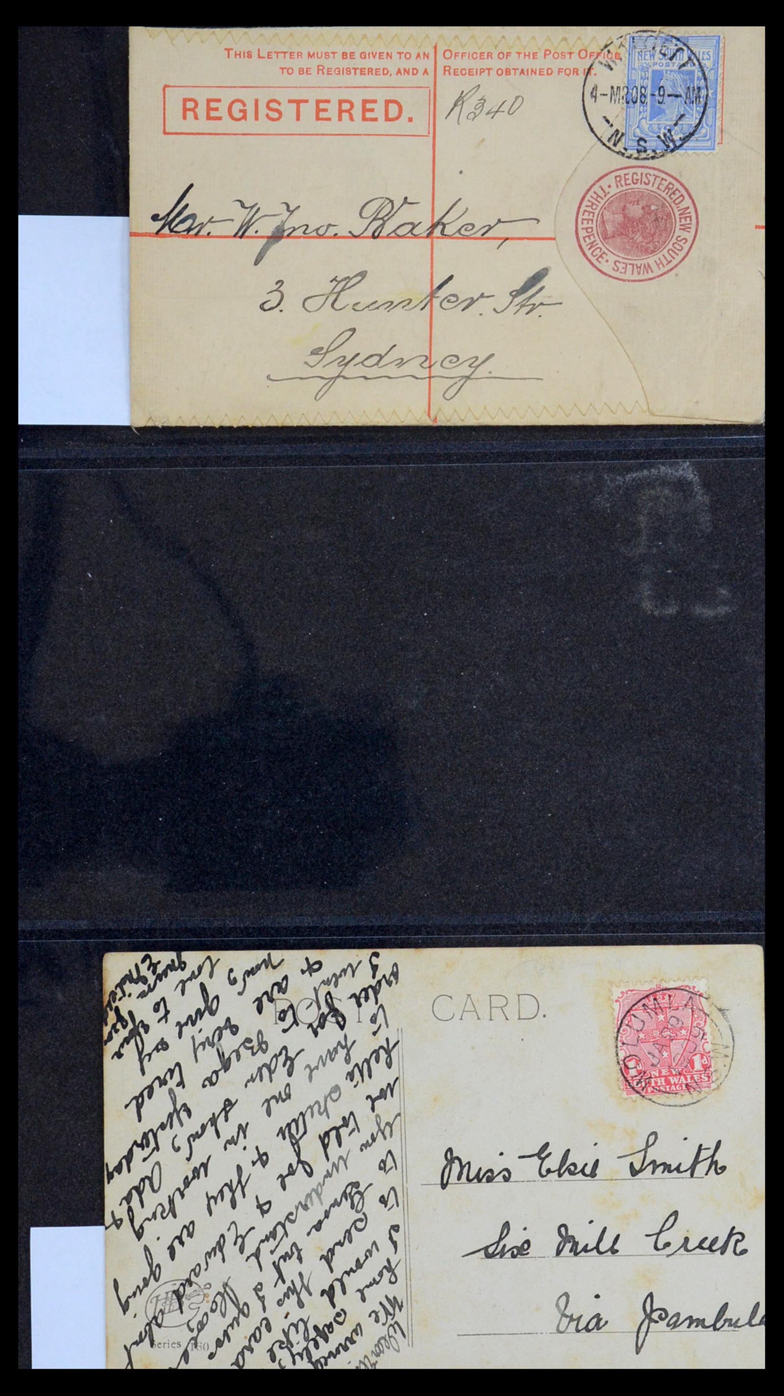 36569 012 - Postzegelverzameling 36569 Australische Staten brieven en kaarten 186