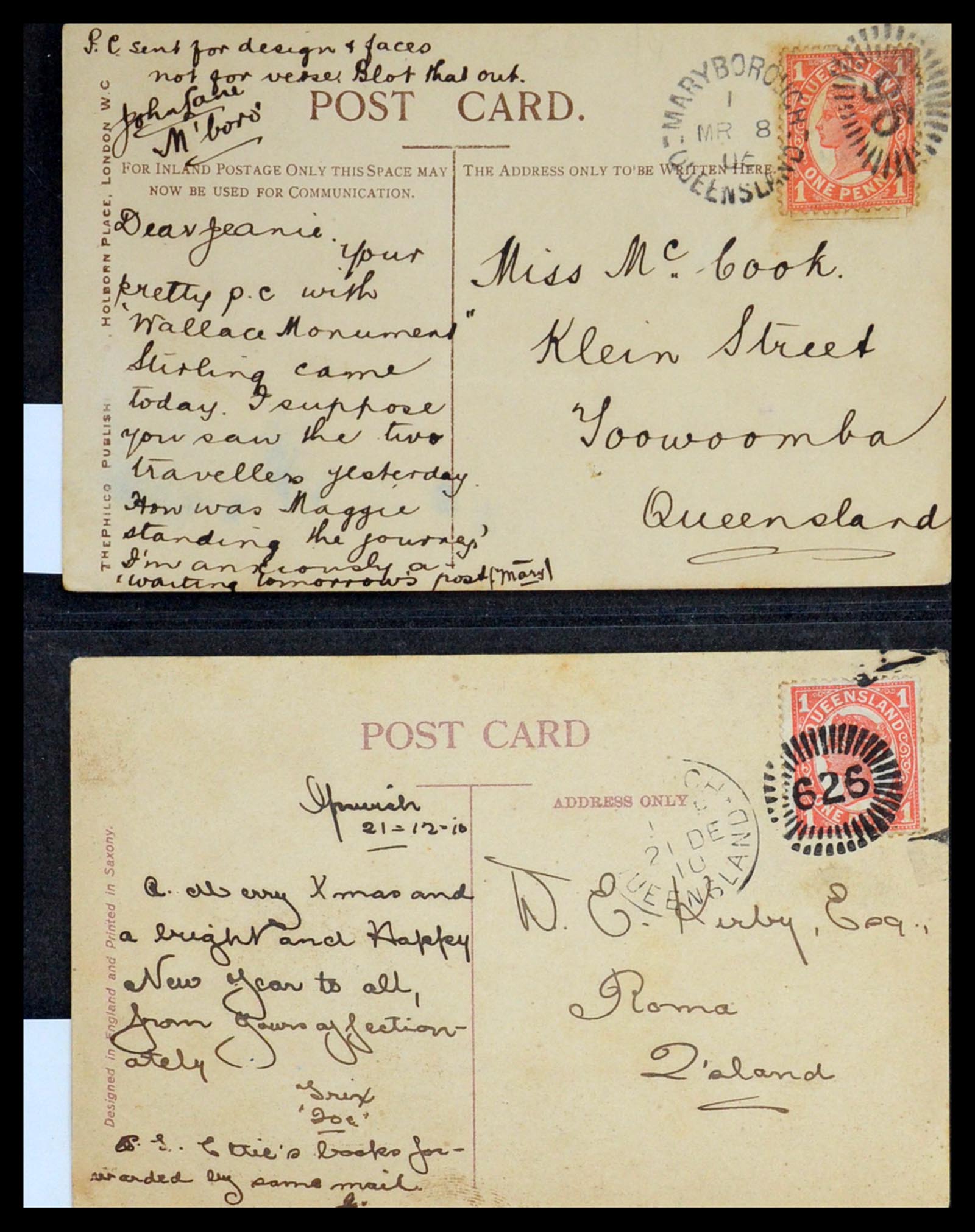 36569 022 - Postzegelverzameling 36569 Australische Staten brieven en kaarten 186