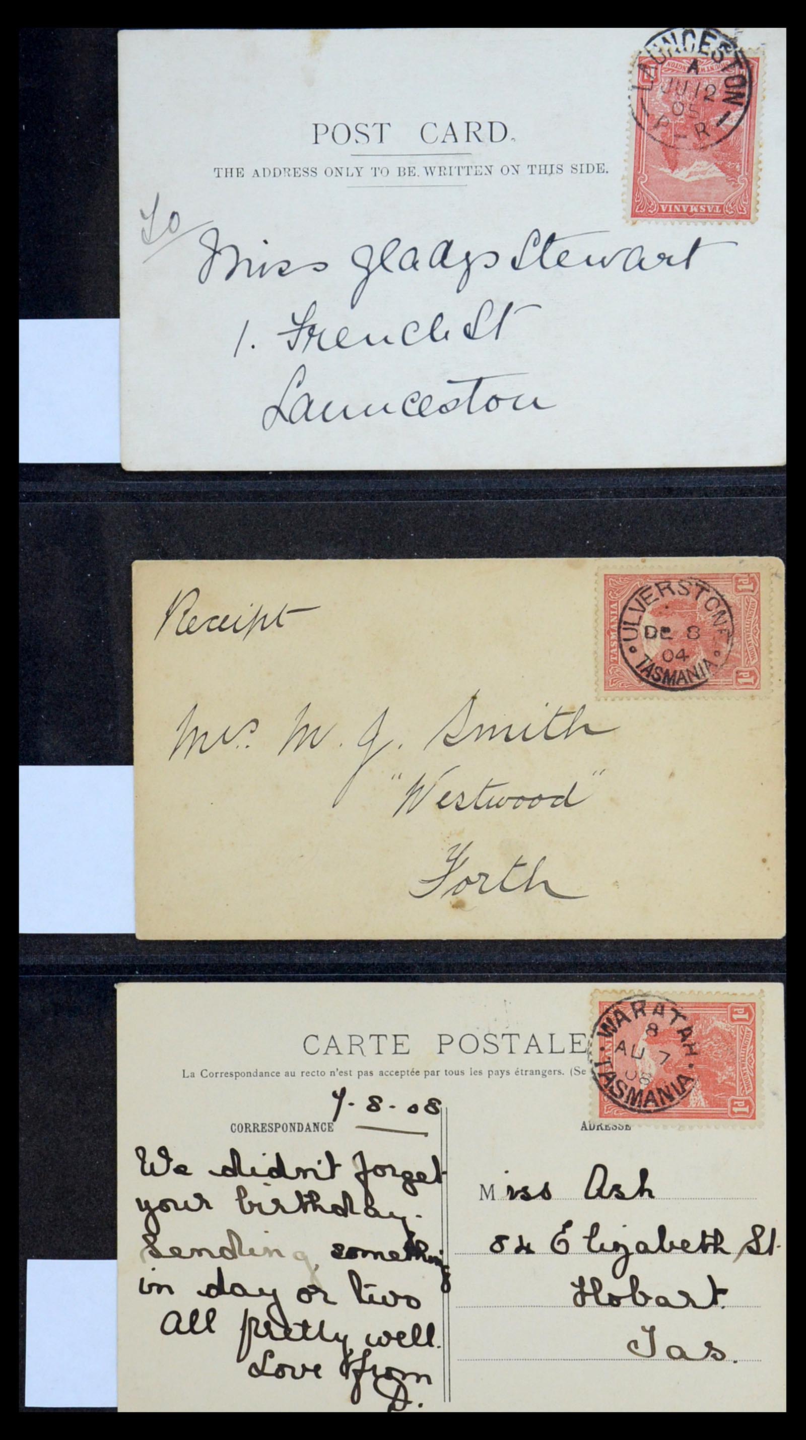 36569 028 - Stamp collection 36569 Australian States covers and cards 1863-1909.
