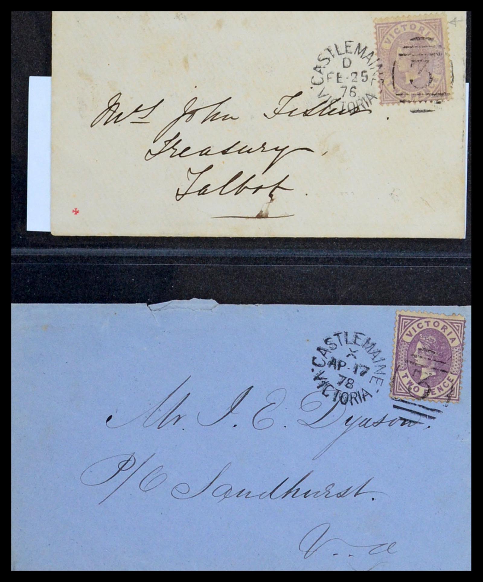36569 029 - Postzegelverzameling 36569 Australische Staten brieven en kaarten 186