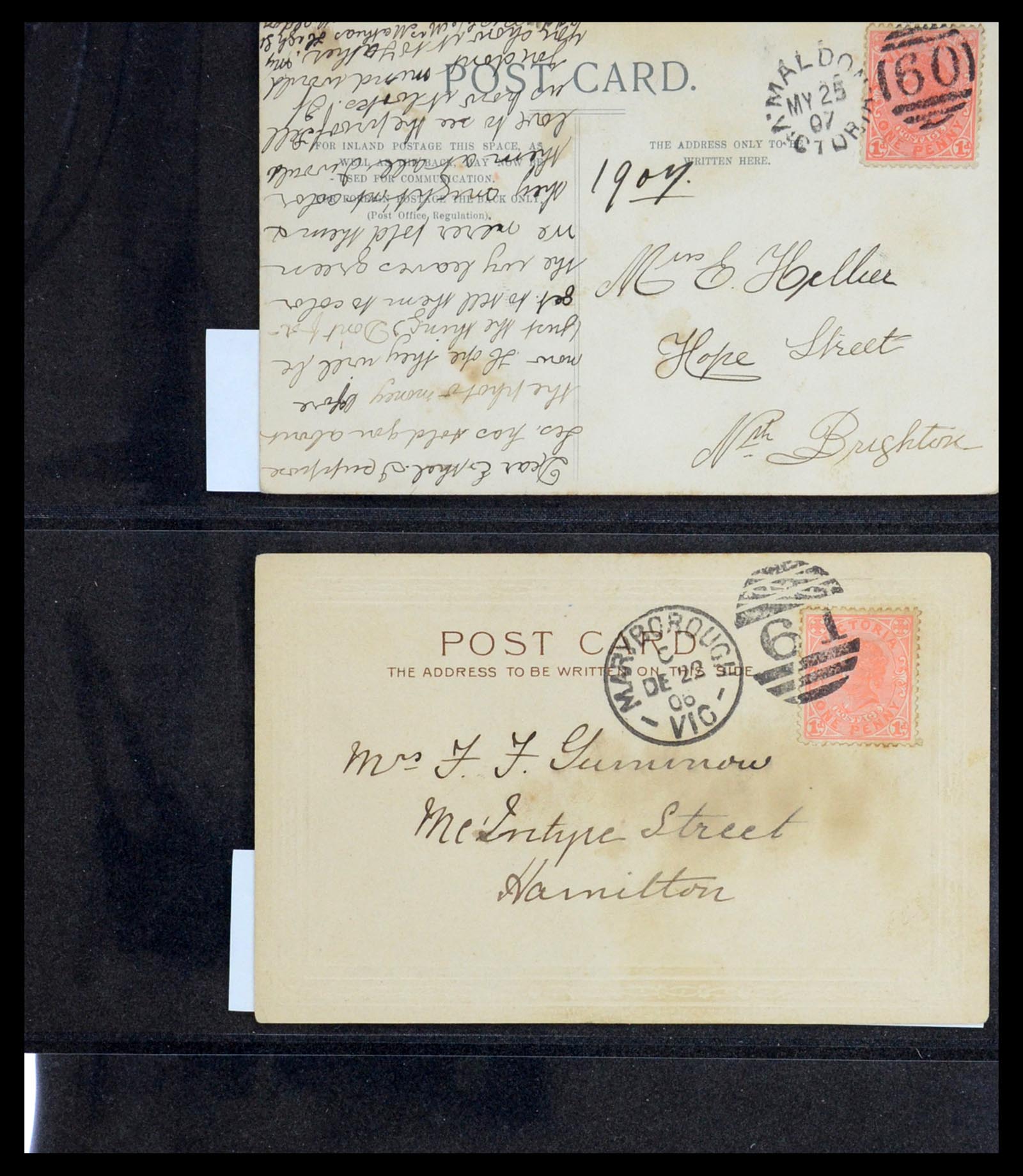 36569 035 - Postzegelverzameling 36569 Australische Staten brieven en kaarten 186