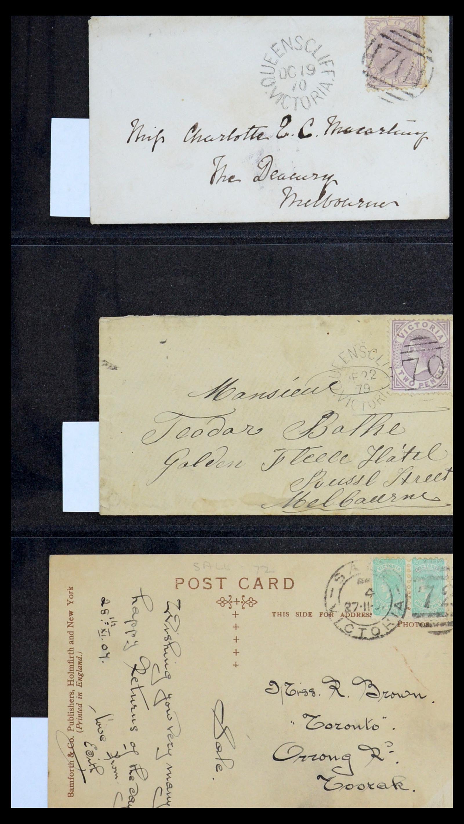 36569 037 - Postzegelverzameling 36569 Australische Staten brieven en kaarten 186