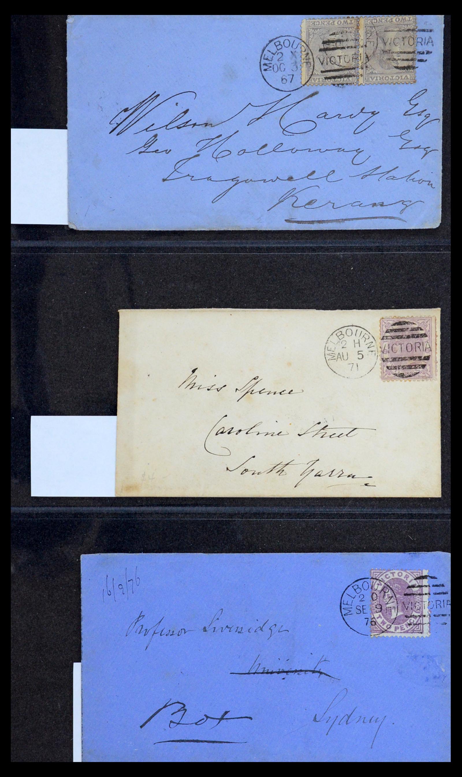 36569 059 - Postzegelverzameling 36569 Australische Staten brieven en kaarten 186