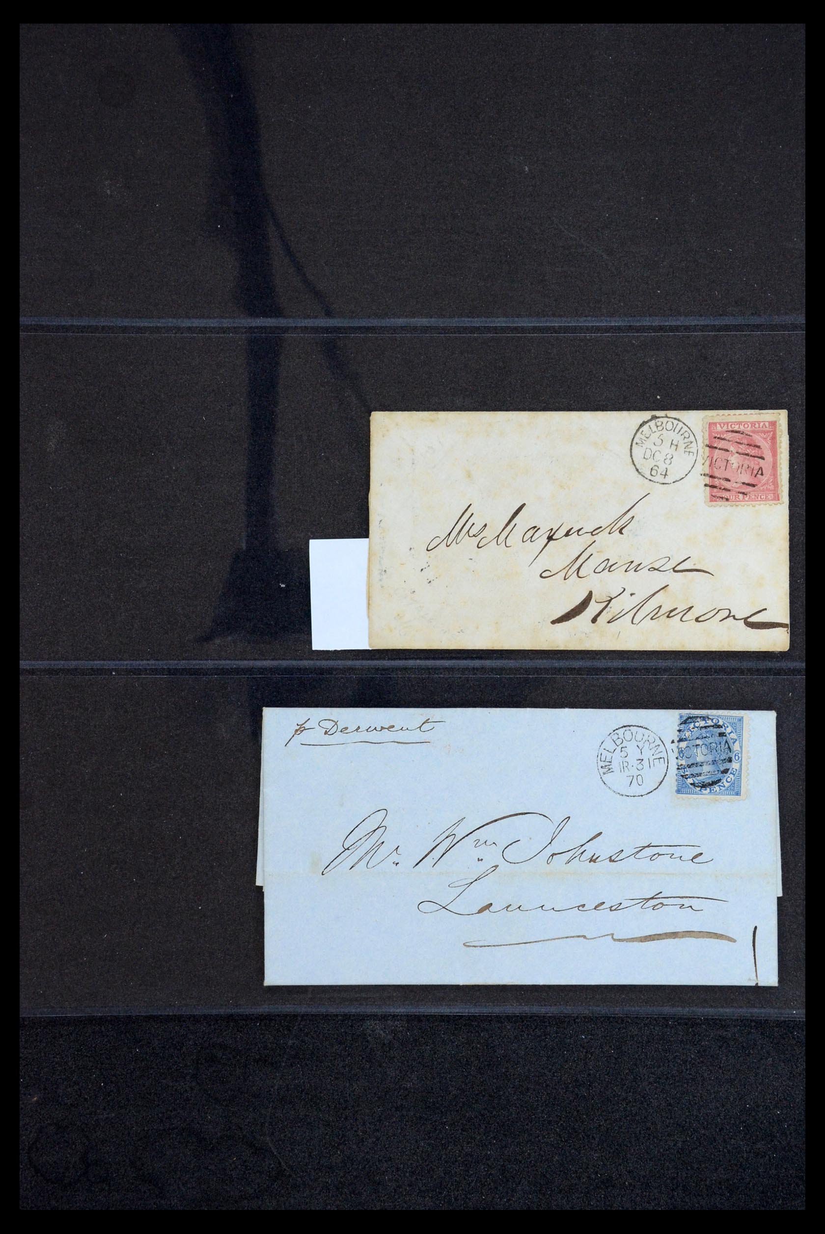 36569 061 - Postzegelverzameling 36569 Australische Staten brieven en kaarten 186