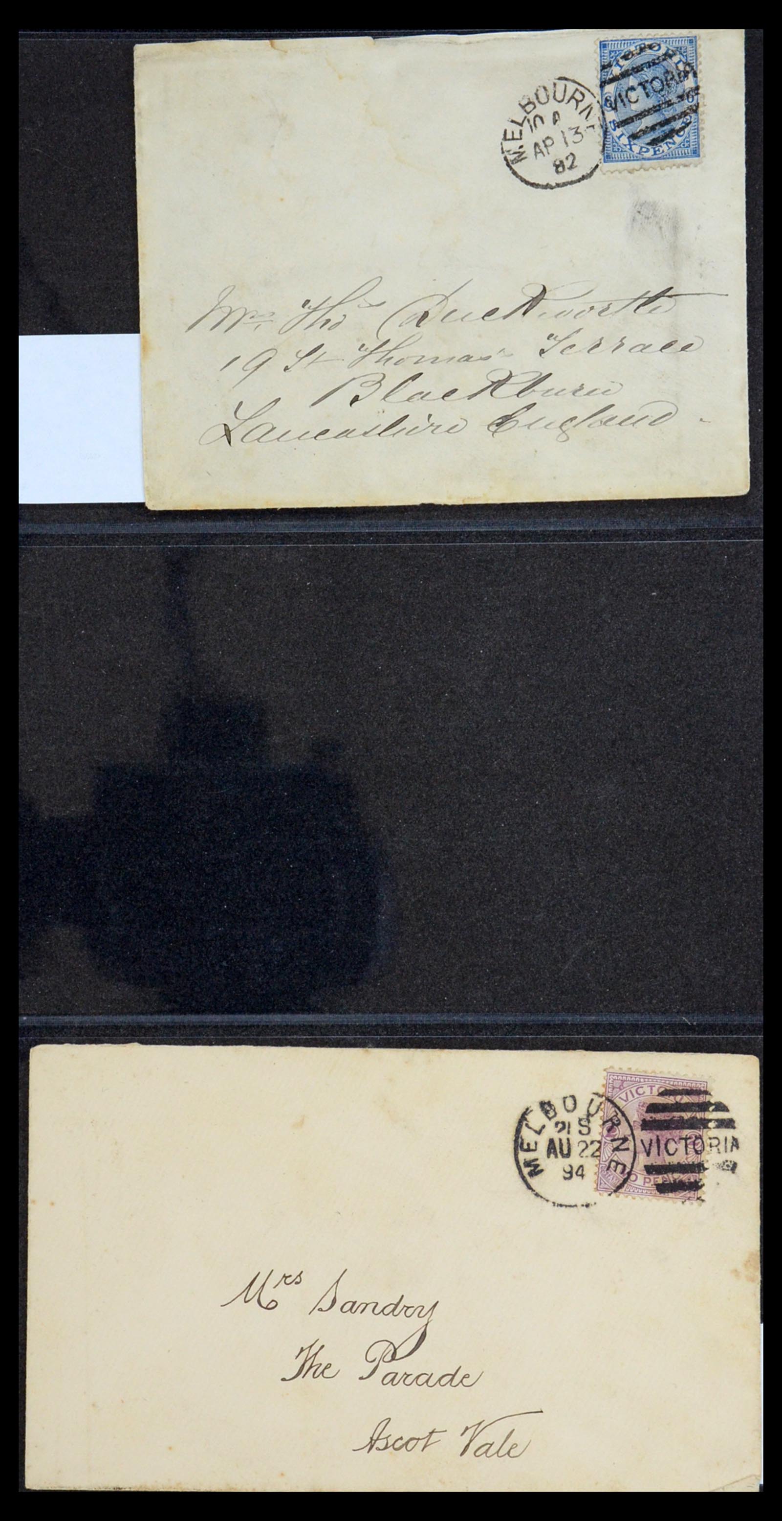 36569 063 - Postzegelverzameling 36569 Australische Staten brieven en kaarten 186