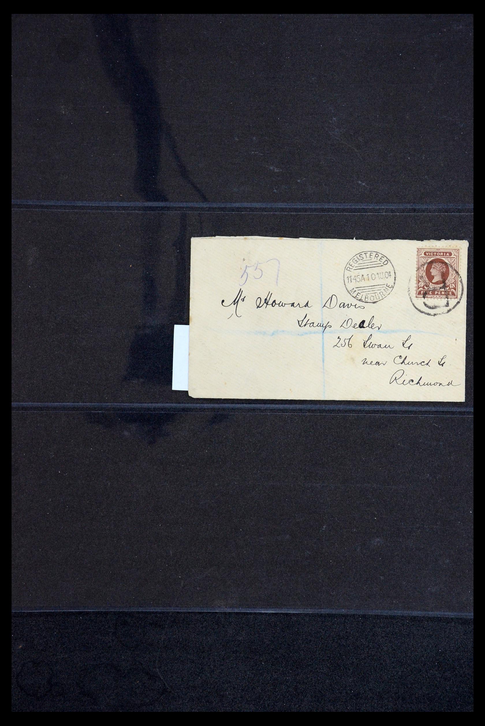 36569 074 - Postzegelverzameling 36569 Australische Staten brieven en kaarten 186