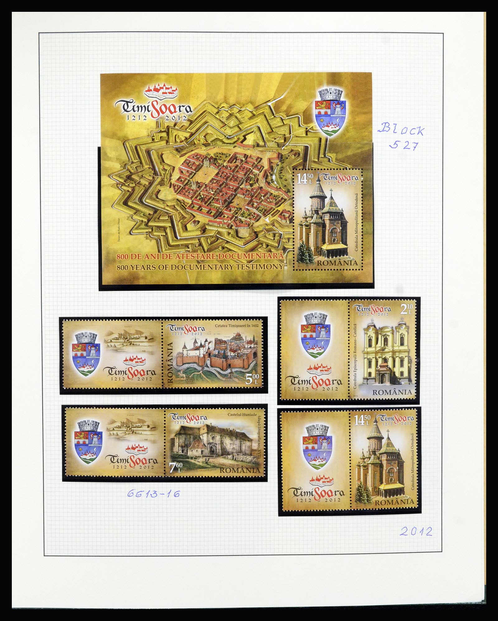 36573 090 - Stamp collection 36573 Roemenië 2005-2012.