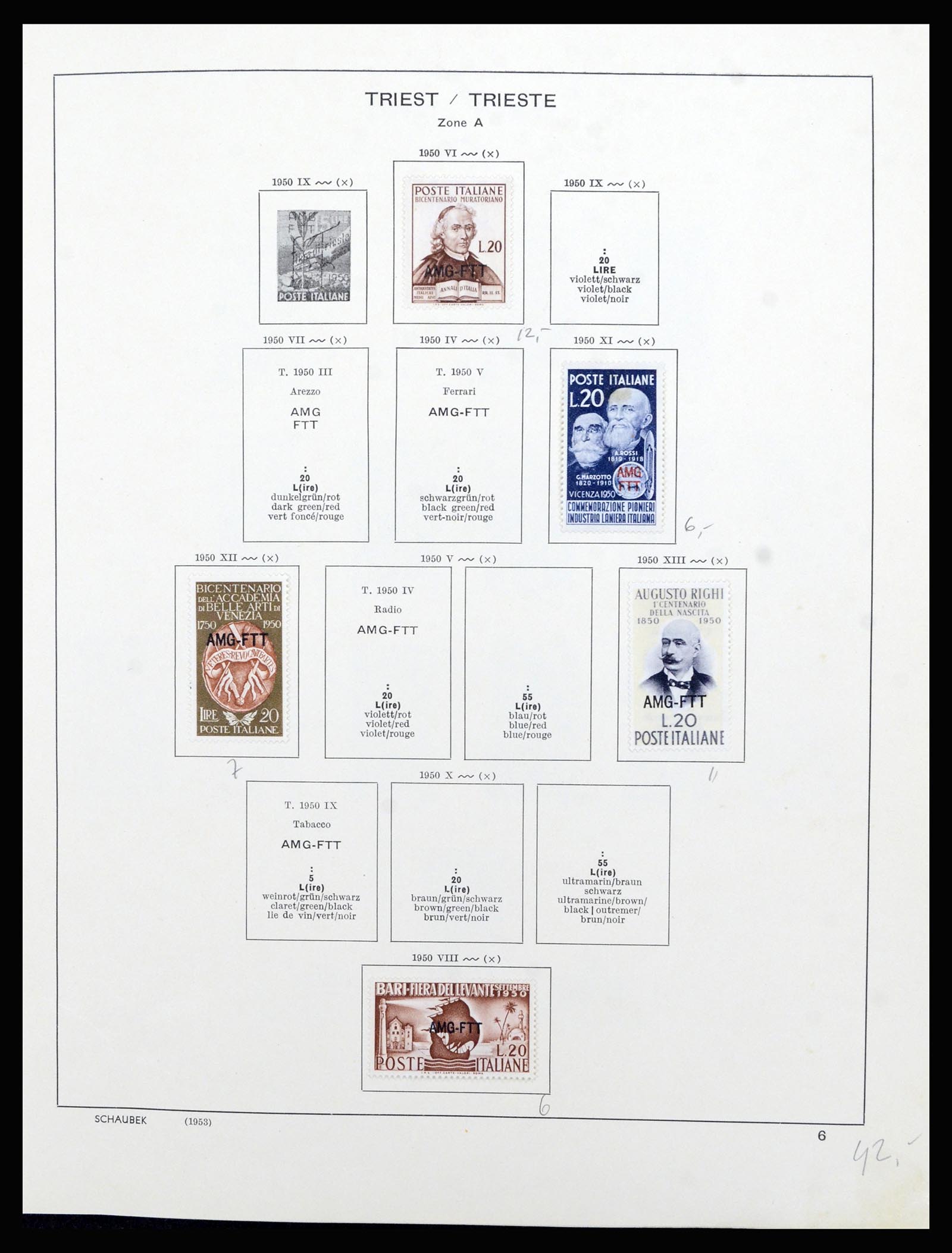 36576 010 - Postzegelverzameling 36576 Italian territories and colonies 1874-1954
