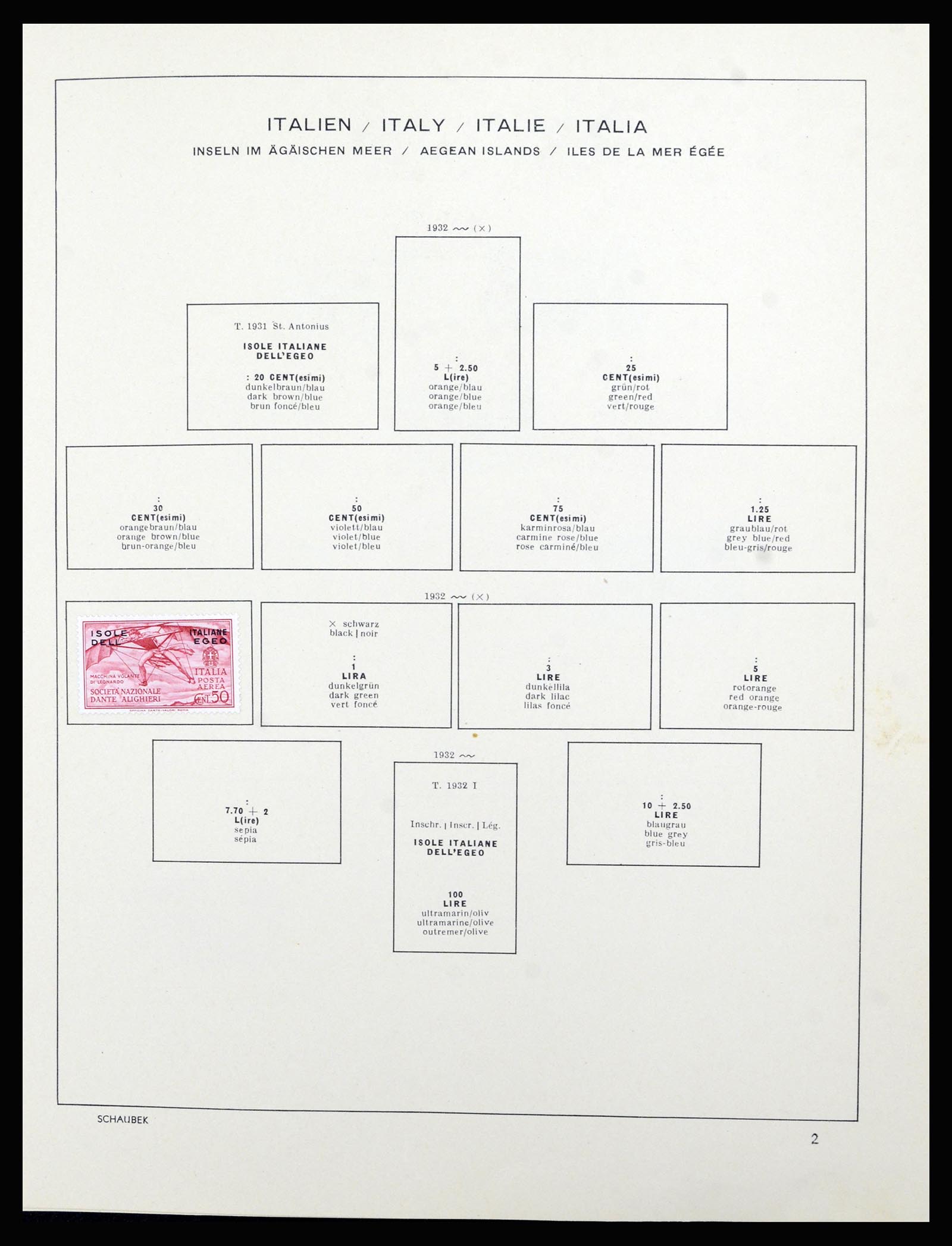 36576 021 - Postzegelverzameling 36576 Italian territories and colonies 1874-1954