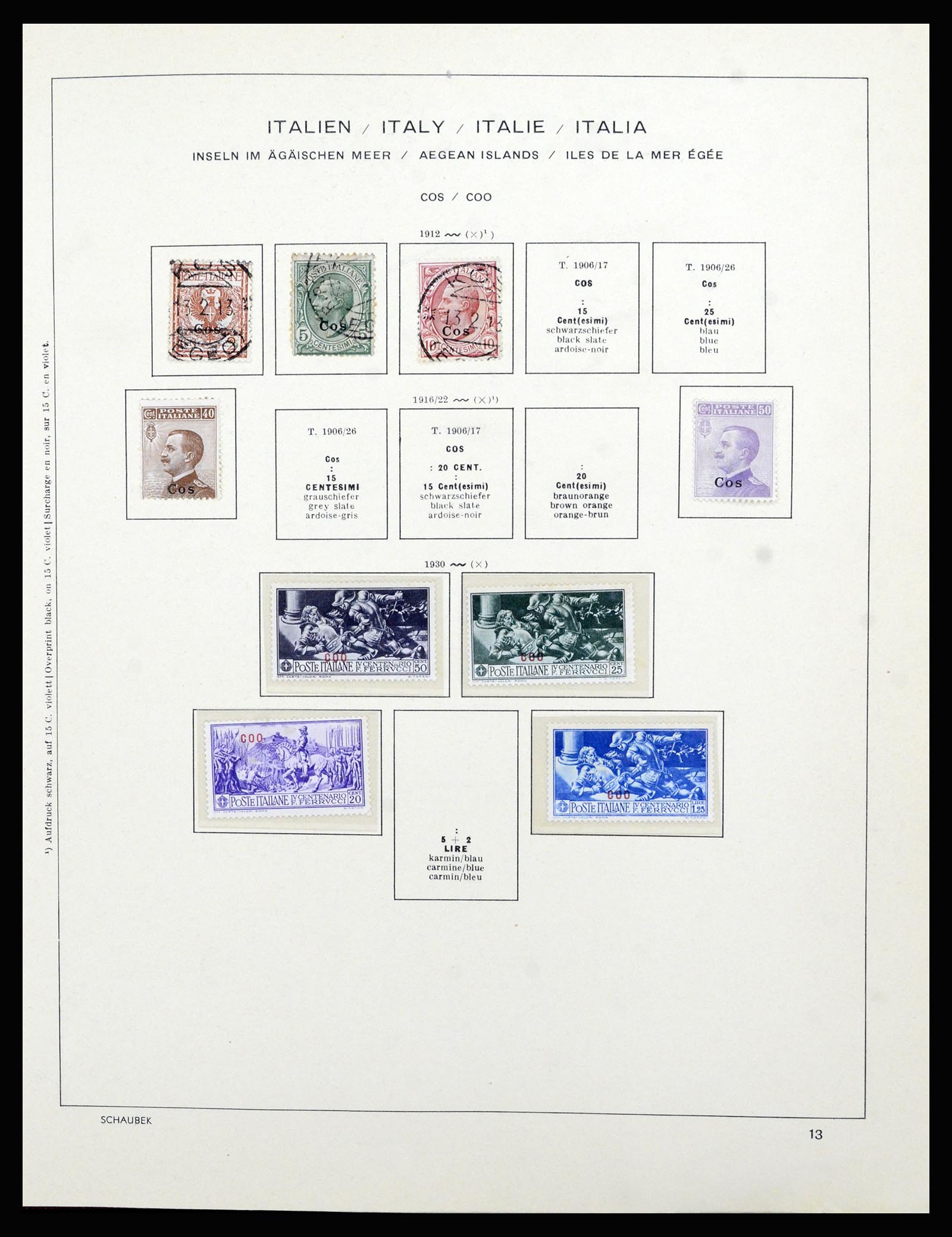 36576 027 - Postzegelverzameling 36576 Italian territories and colonies 1874-1954