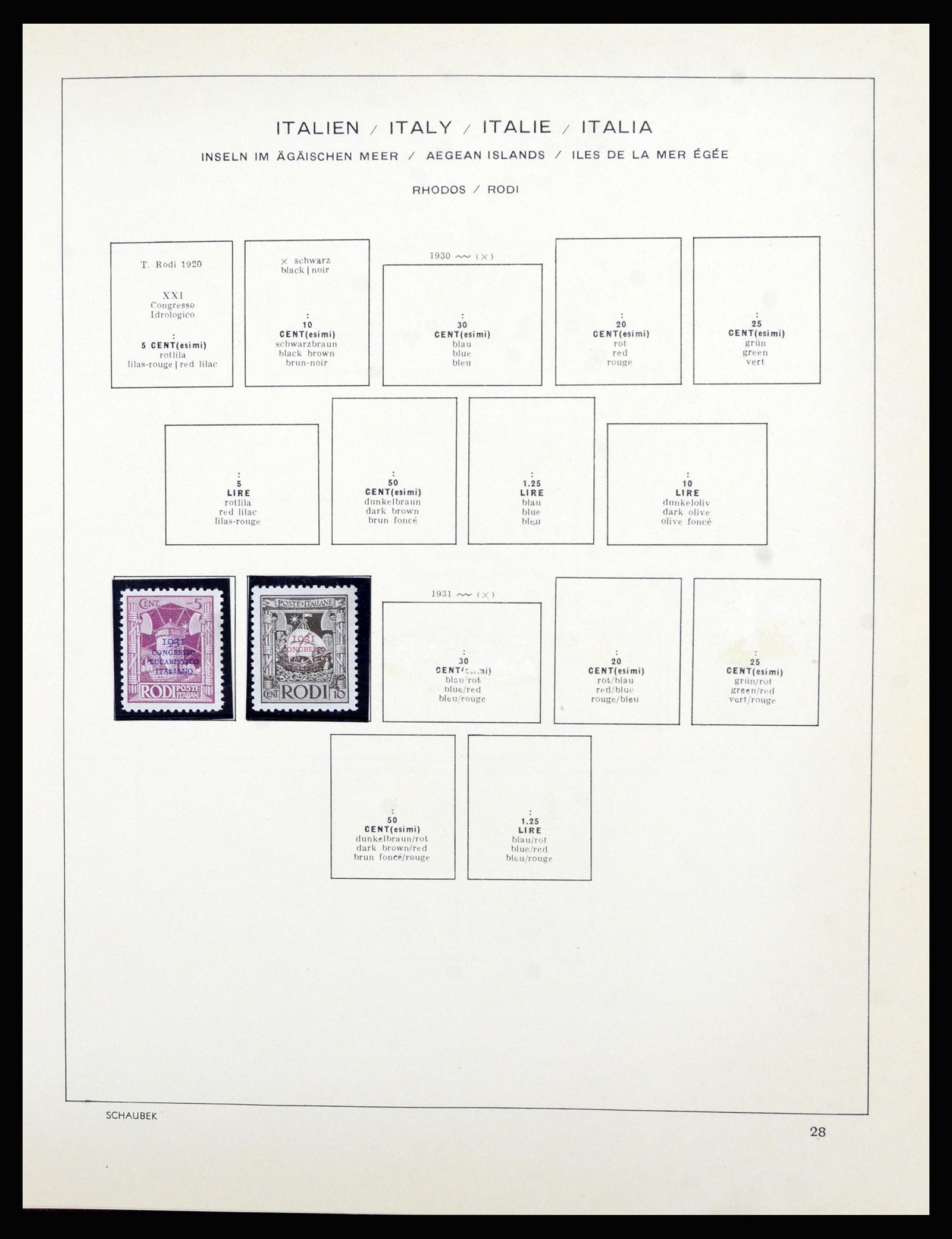 36576 036 - Postzegelverzameling 36576 Italian territories and colonies 1874-1954