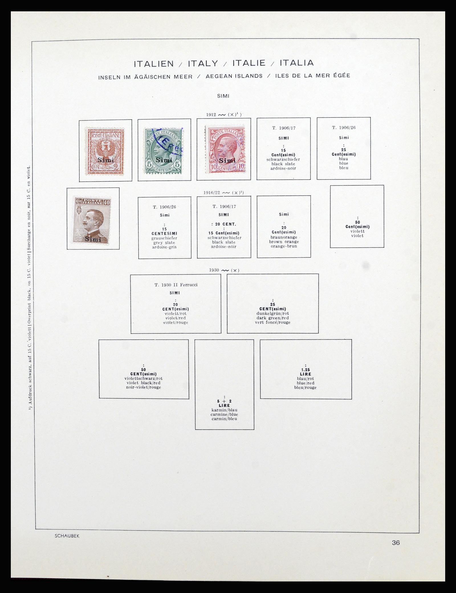 36576 040 - Postzegelverzameling 36576 Italian territories and colonies 1874-1954