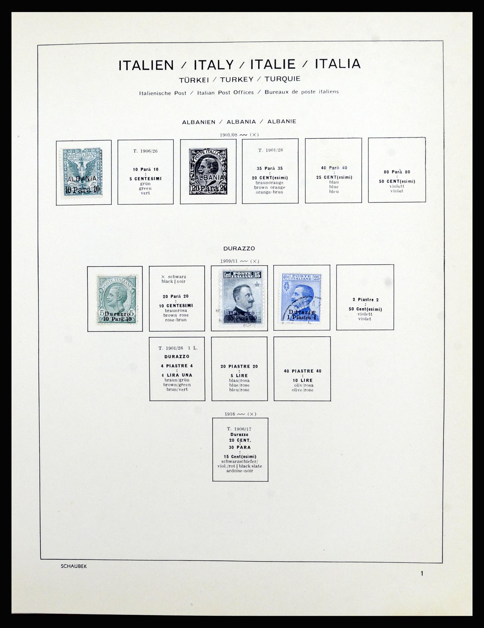 36576 052 - Postzegelverzameling 36576 Italian territories and colonies 1874-1954