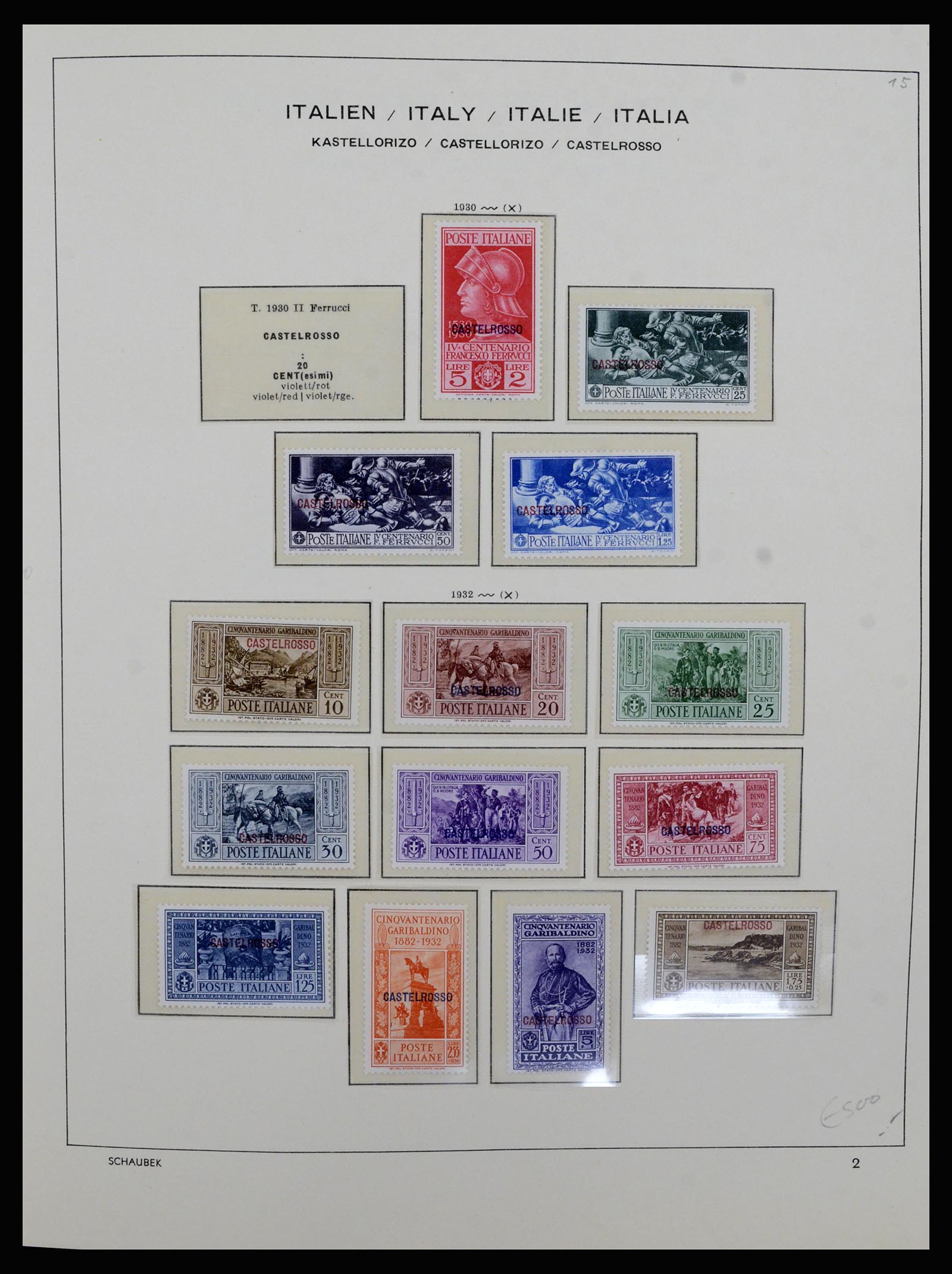 36577 002 - Postzegelverzameling 36577 Italian territories 1870-1940.