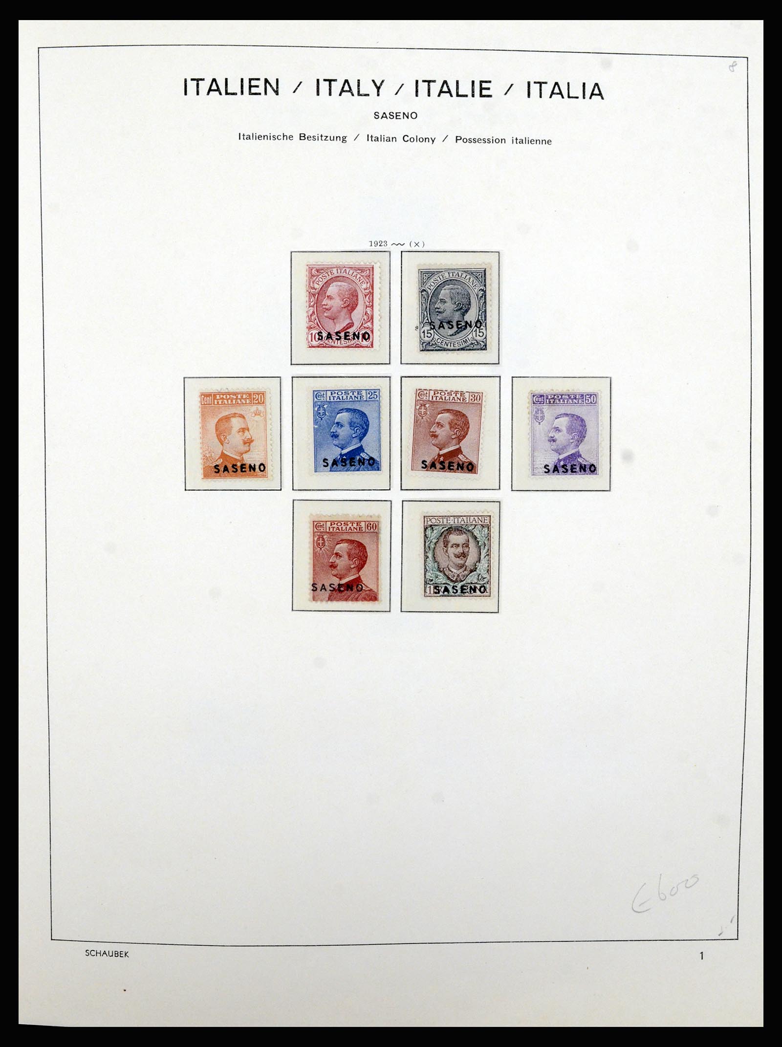 36577 003 - Stamp collection 36577 Italiaanse gebieden 1870-1940.