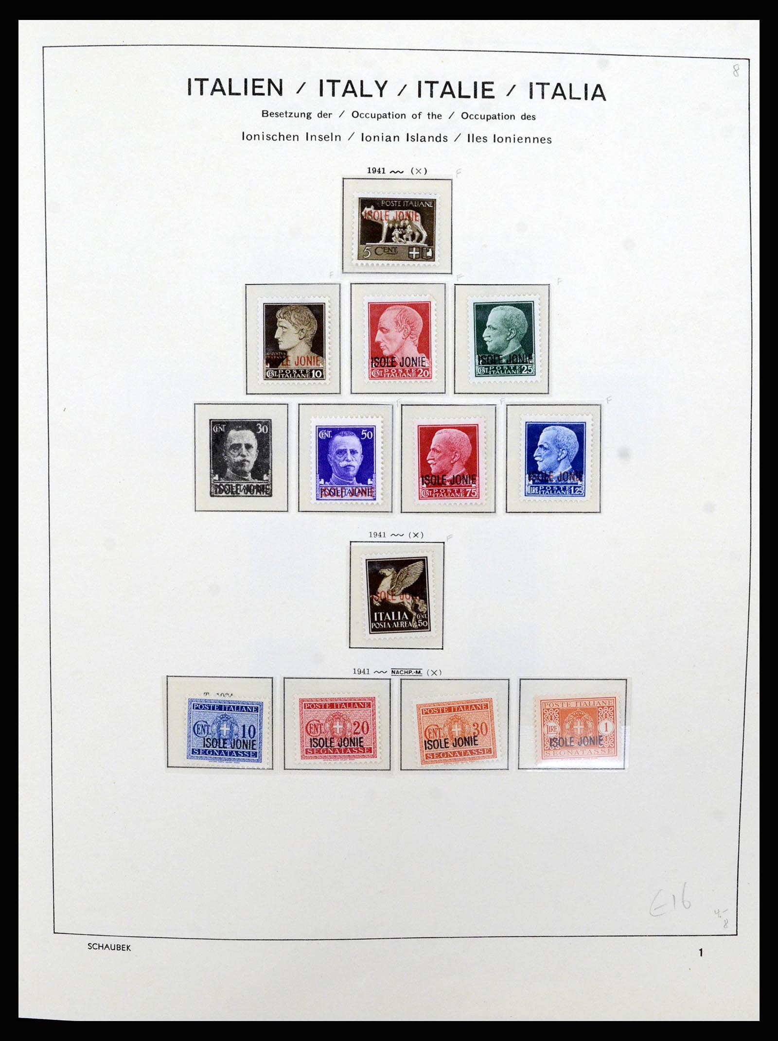 36577 004 - Postzegelverzameling 36577 Italian territories 1870-1940.