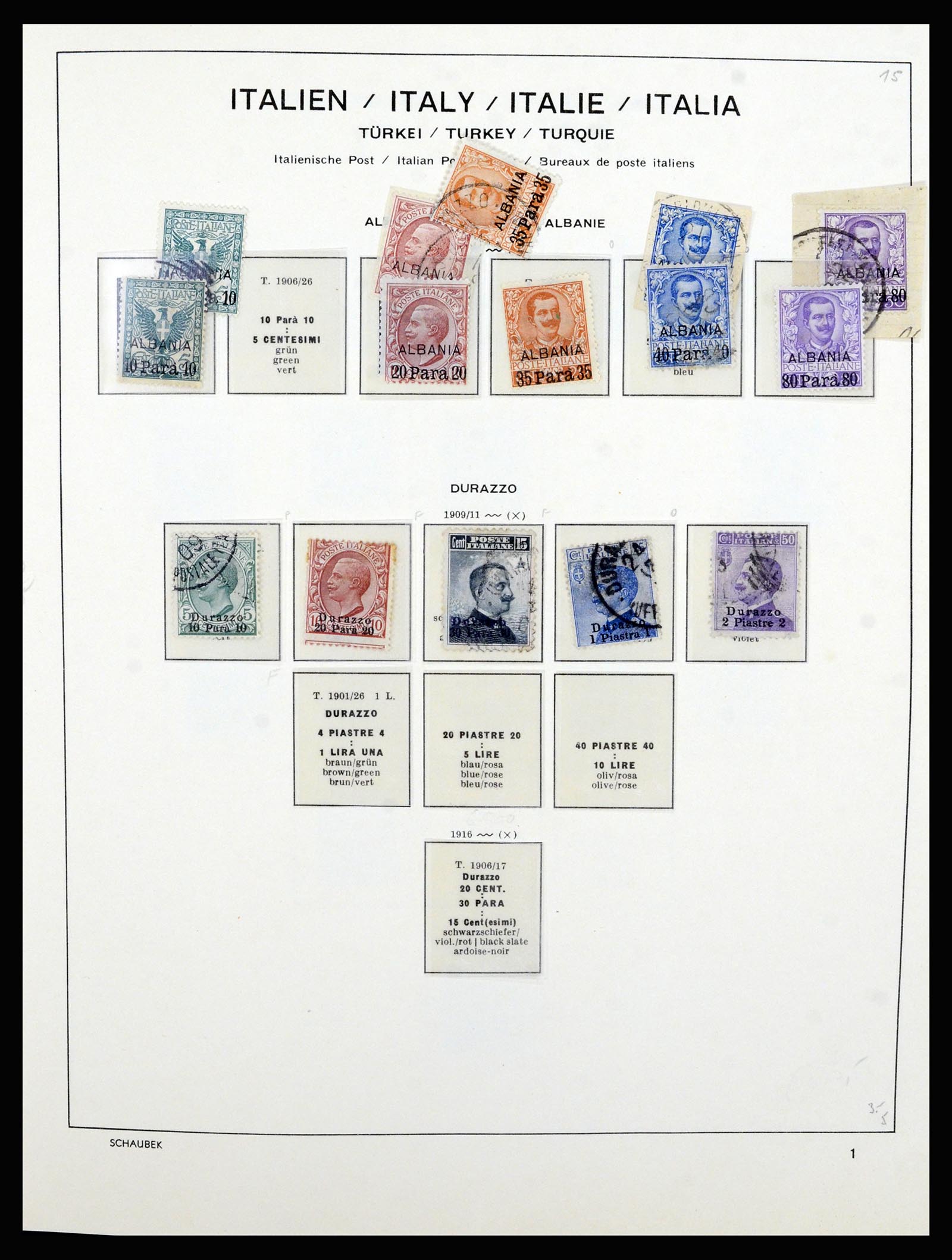 36577 013 - Postzegelverzameling 36577 Italian territories 1870-1940.