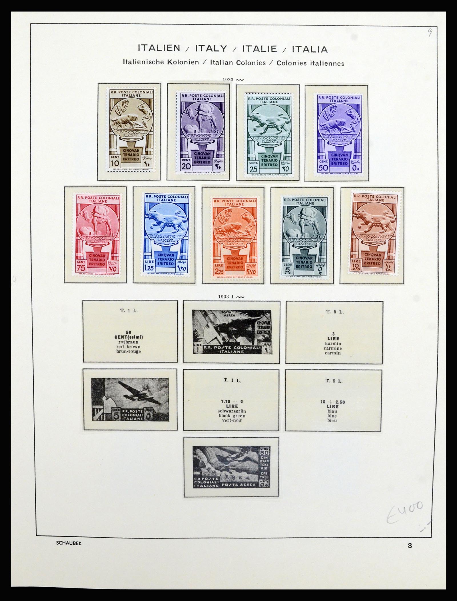 36577 024 - Stamp collection 36577 Italiaanse gebieden 1870-1940.