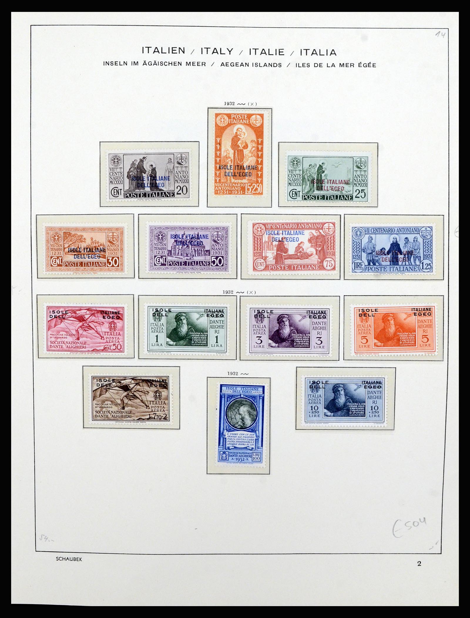 36577 028 - Postzegelverzameling 36577 Italian territories 1870-1940.