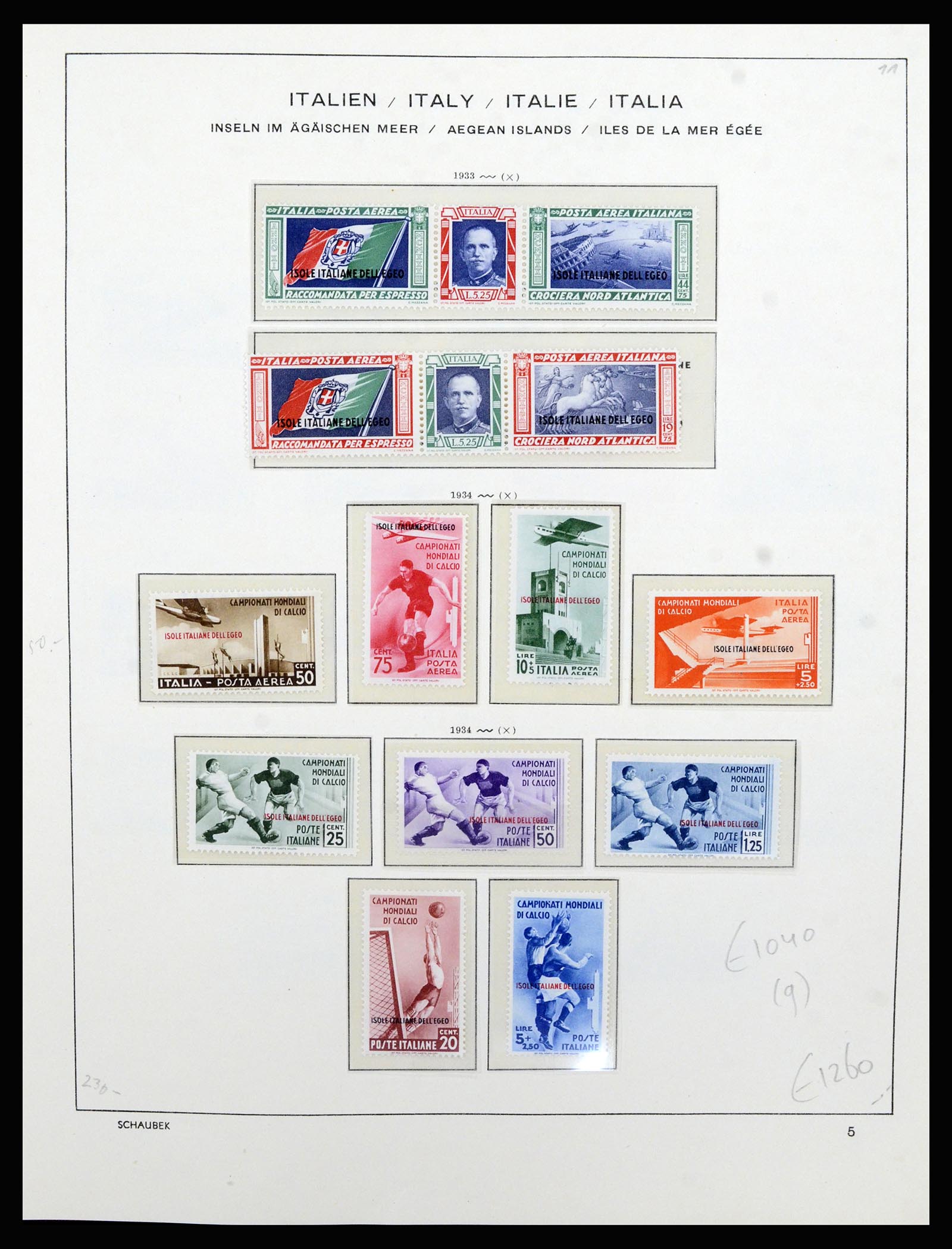 36577 031 - Postzegelverzameling 36577 Italian territories 1870-1940.