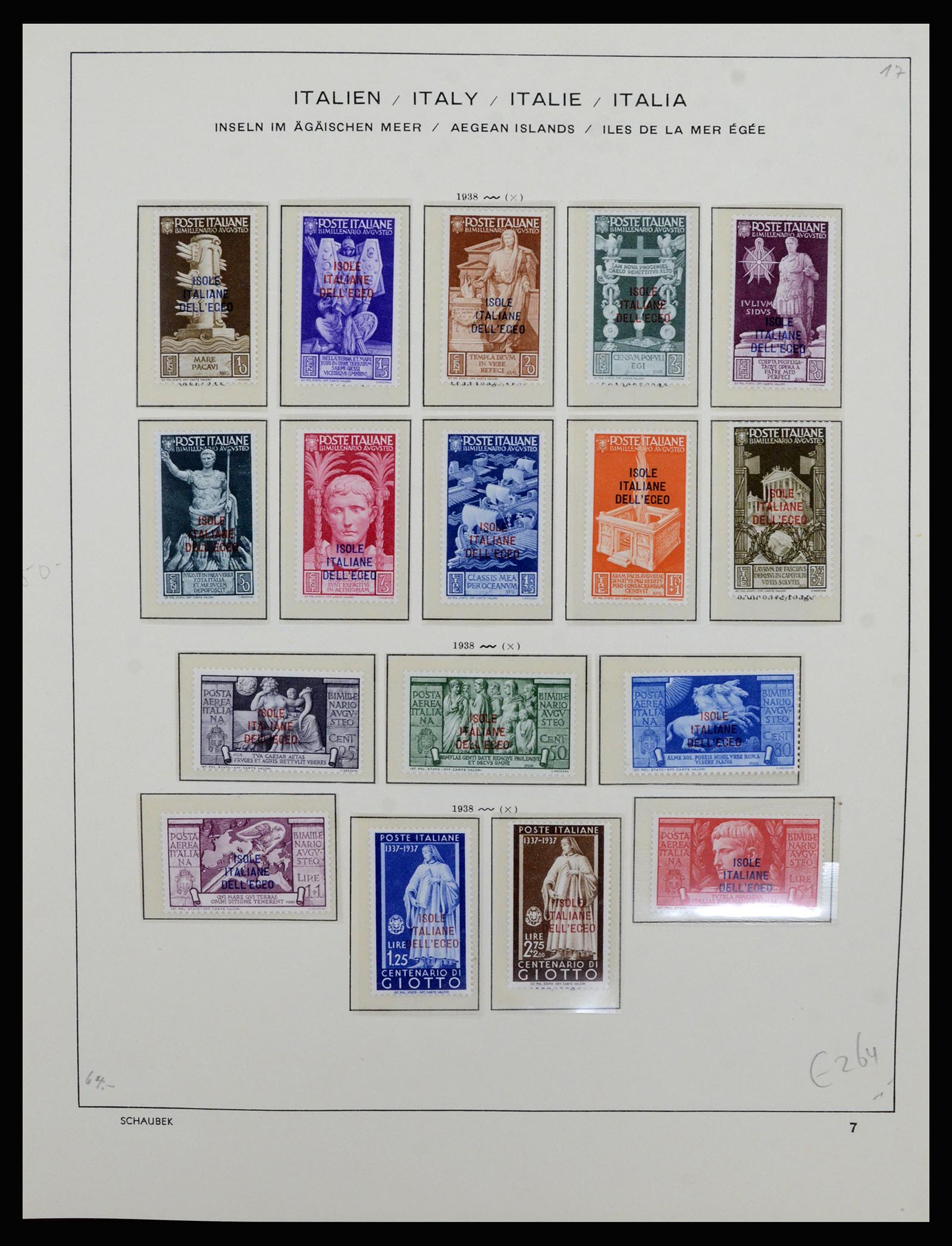 36577 033 - Stamp collection 36577 Italiaanse gebieden 1870-1940.