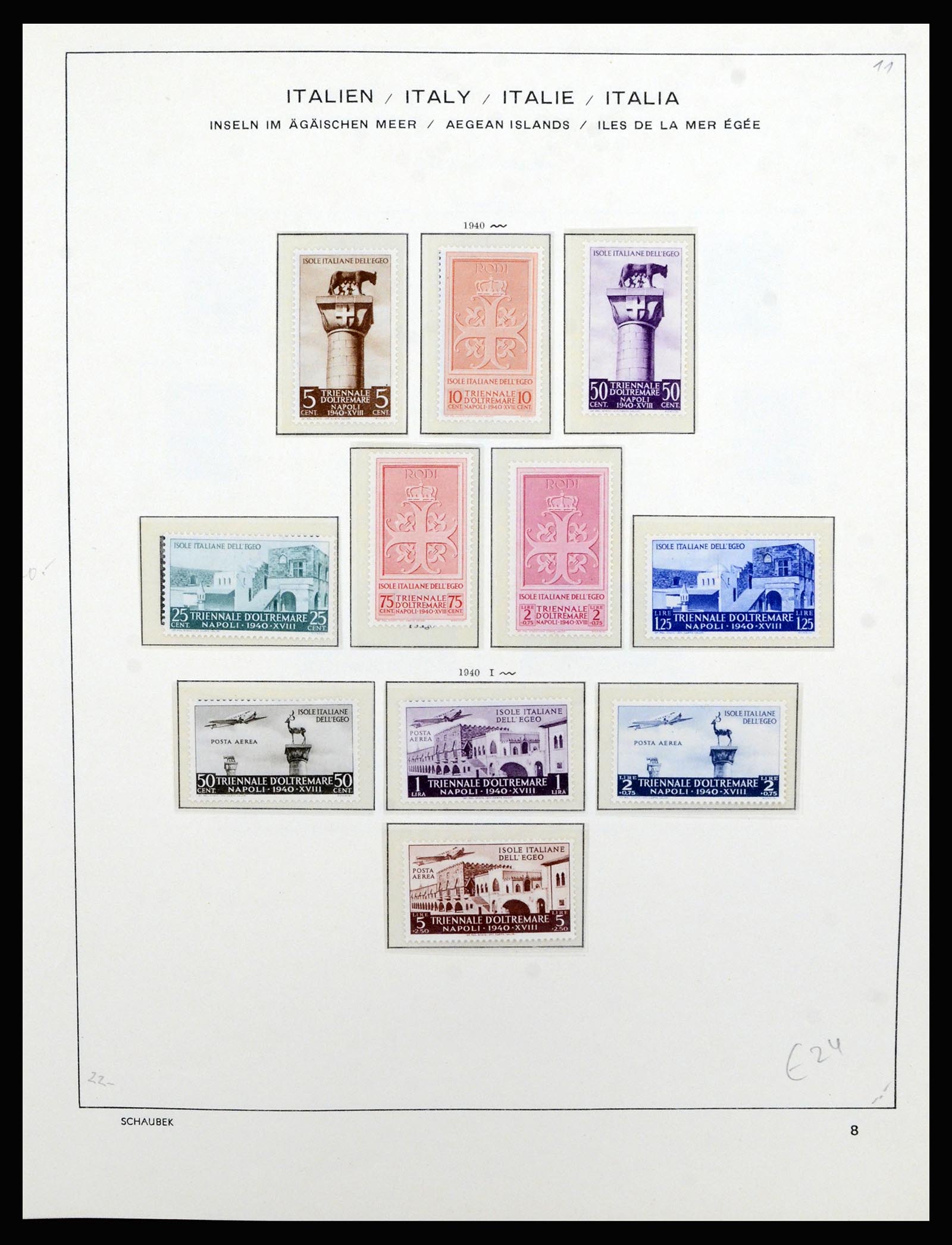 36577 034 - Stamp collection 36577 Italiaanse gebieden 1870-1940.
