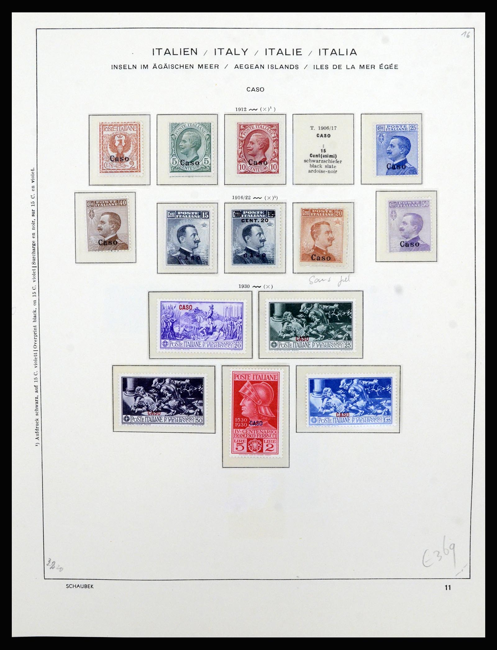 36577 037 - Stamp collection 36577 Italiaanse gebieden 1870-1940.