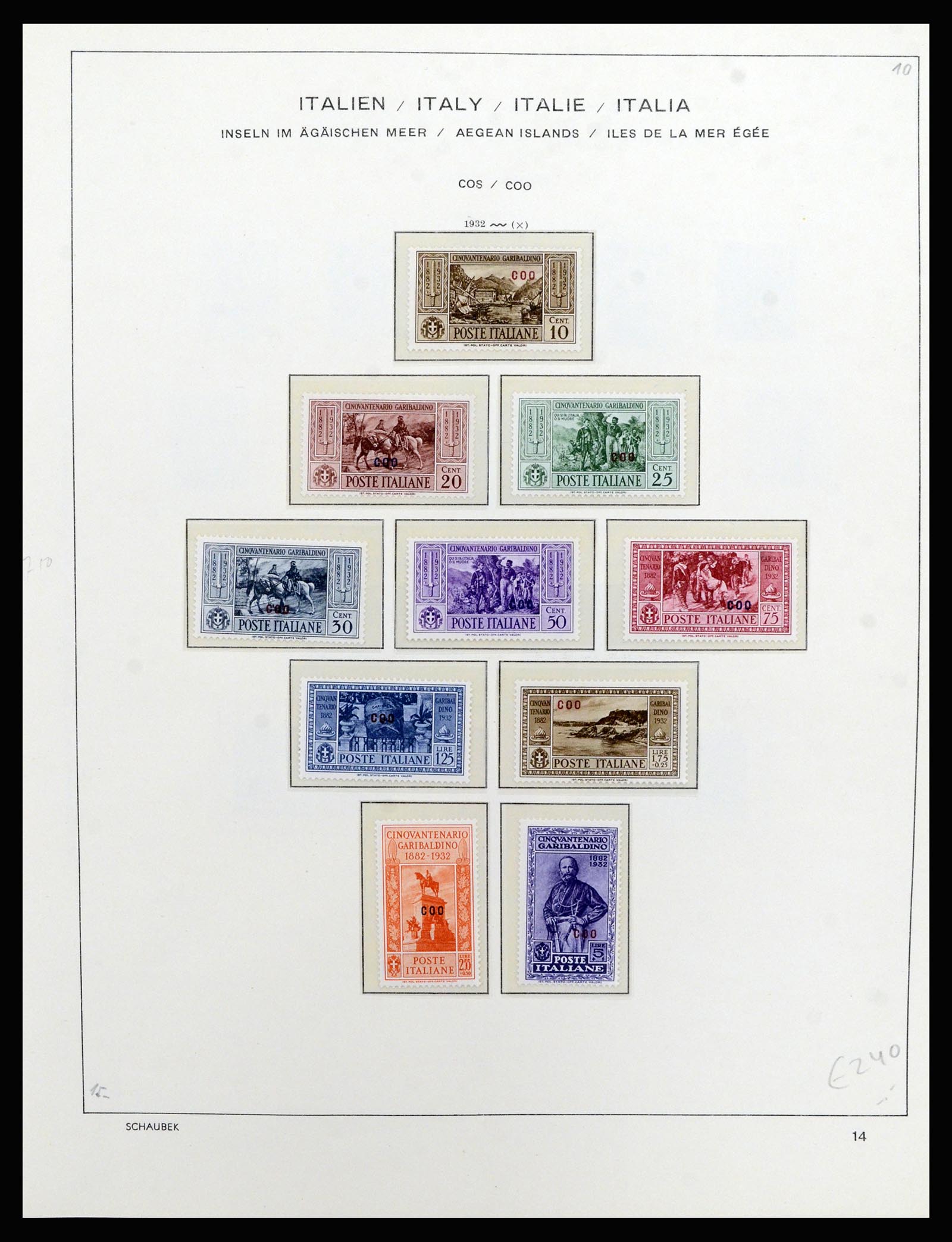 36577 040 - Postzegelverzameling 36577 Italian territories 1870-1940.
