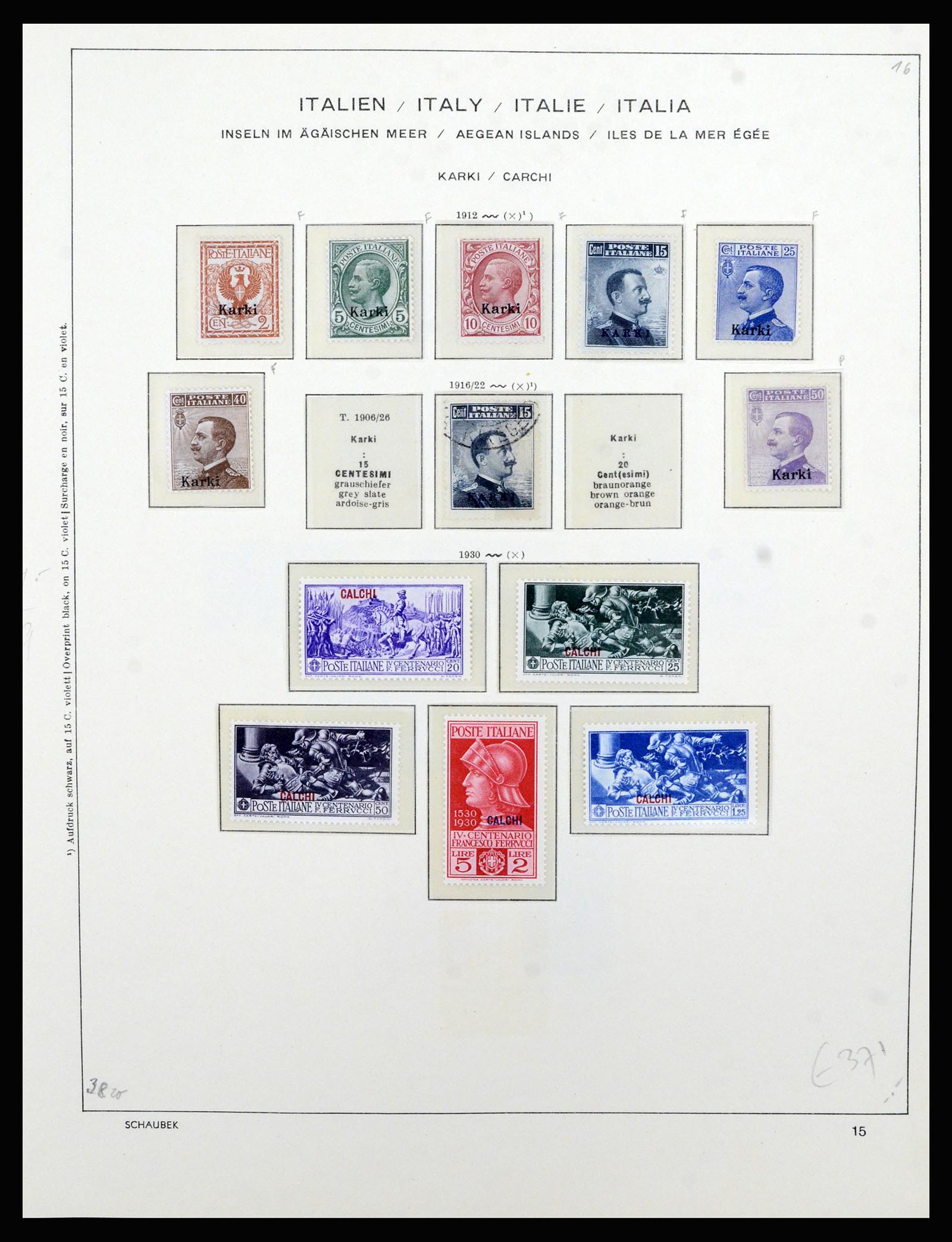 36577 041 - Postzegelverzameling 36577 Italian territories 1870-1940.