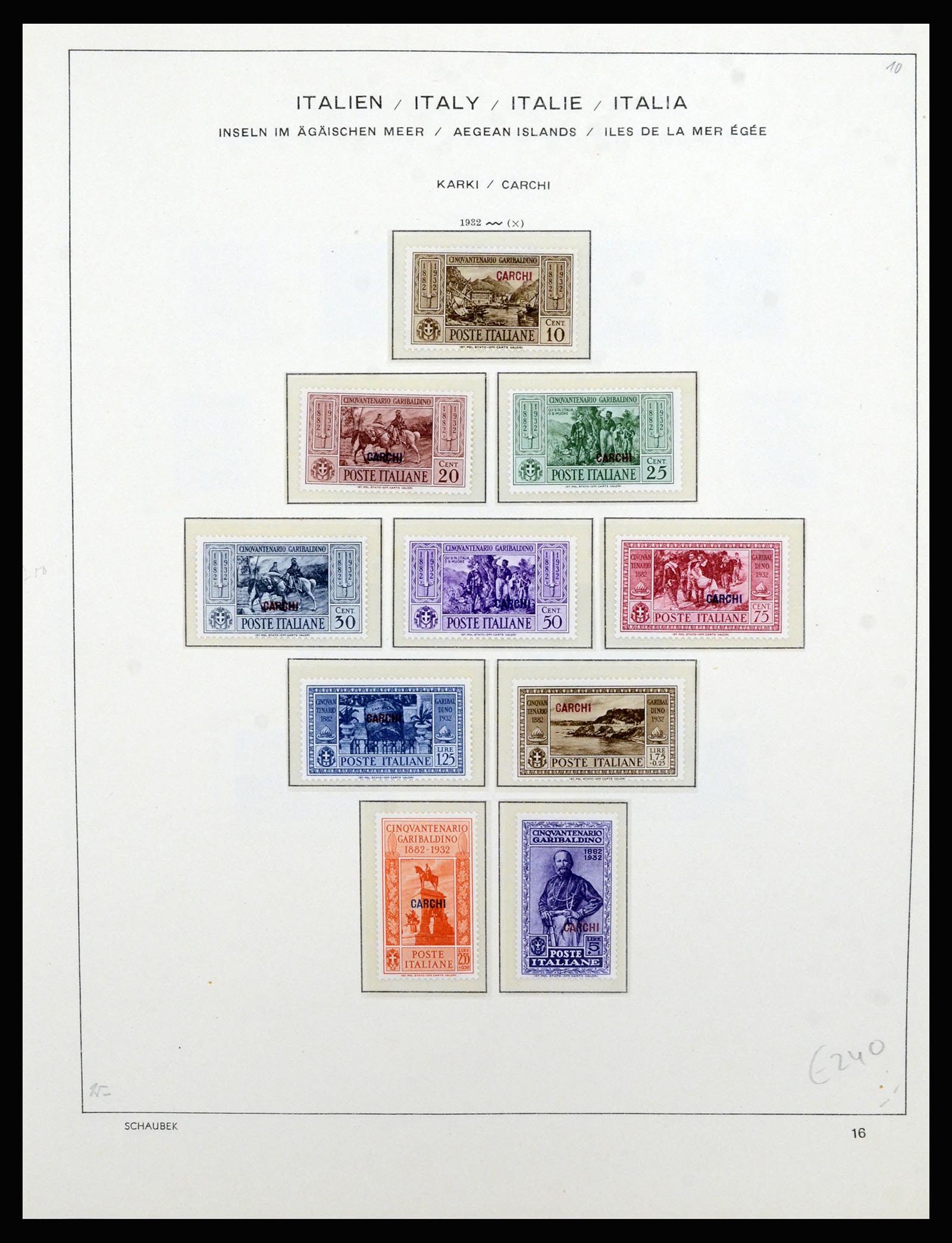 36577 042 - Stamp collection 36577 Italiaanse gebieden 1870-1940.