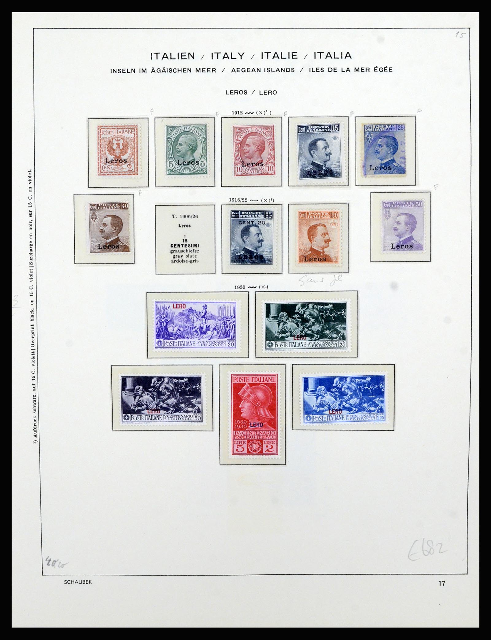 36577 043 - Postzegelverzameling 36577 Italian territories 1870-1940.