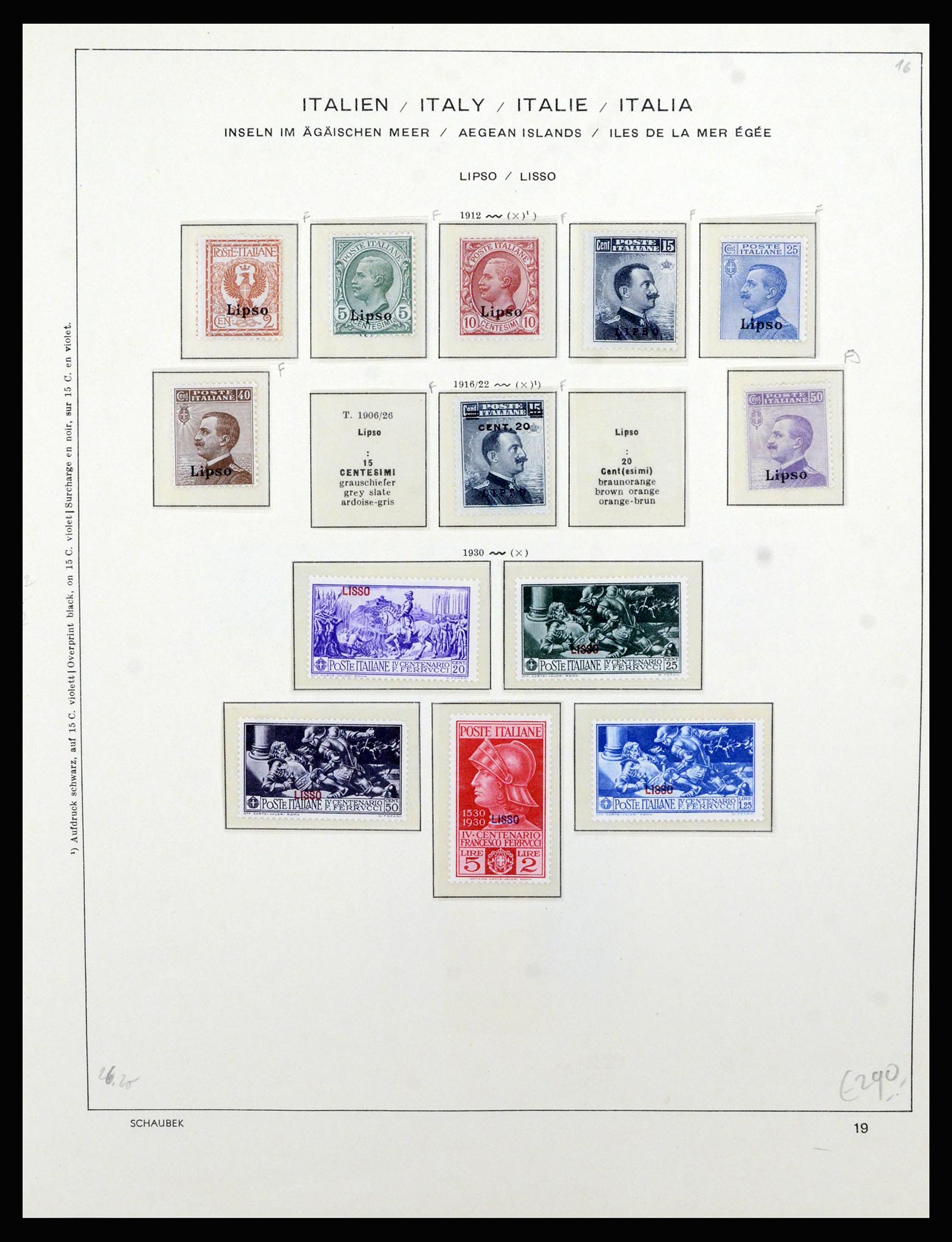 36577 045 - Postzegelverzameling 36577 Italian territories 1870-1940.