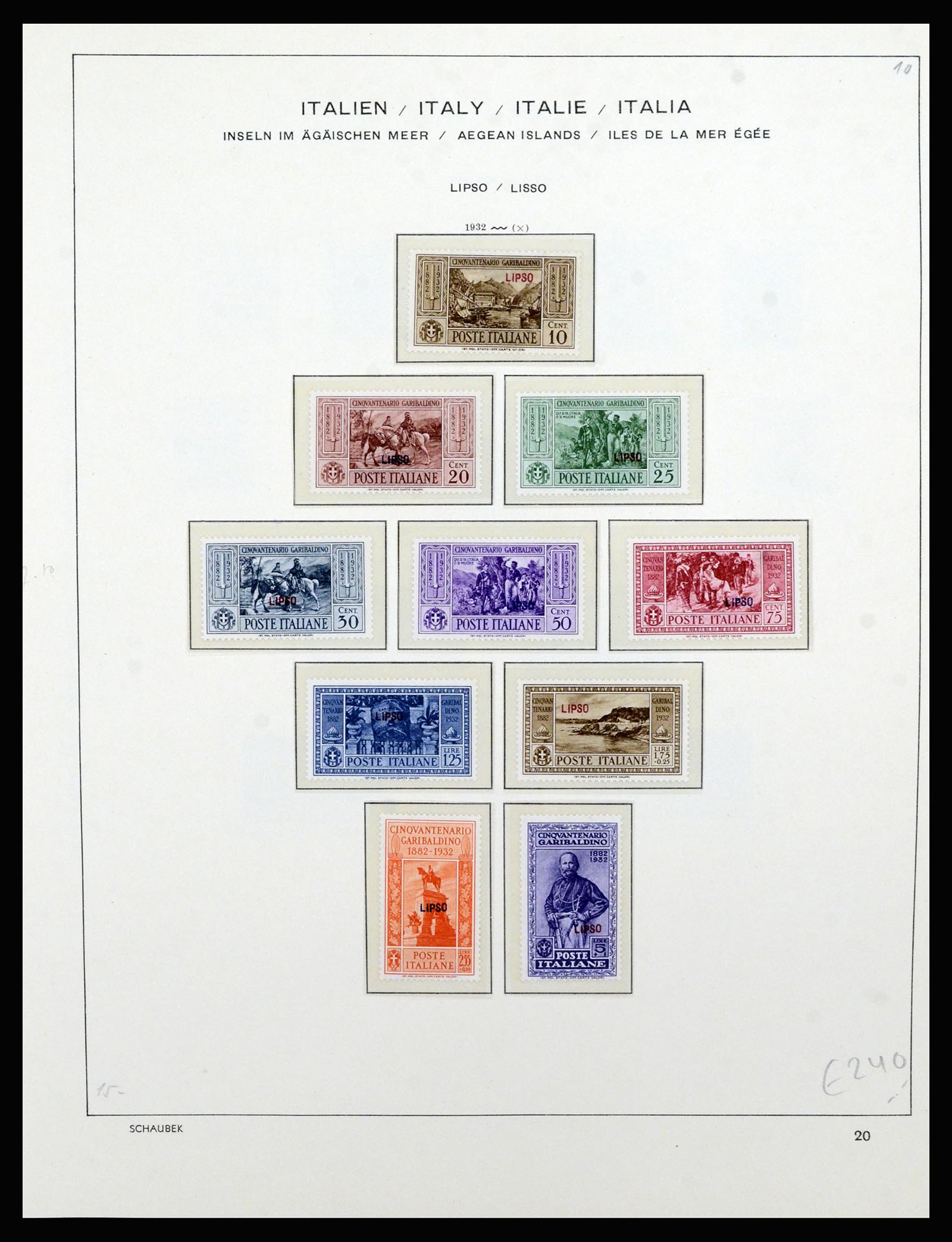 36577 046 - Stamp collection 36577 Italiaanse gebieden 1870-1940.