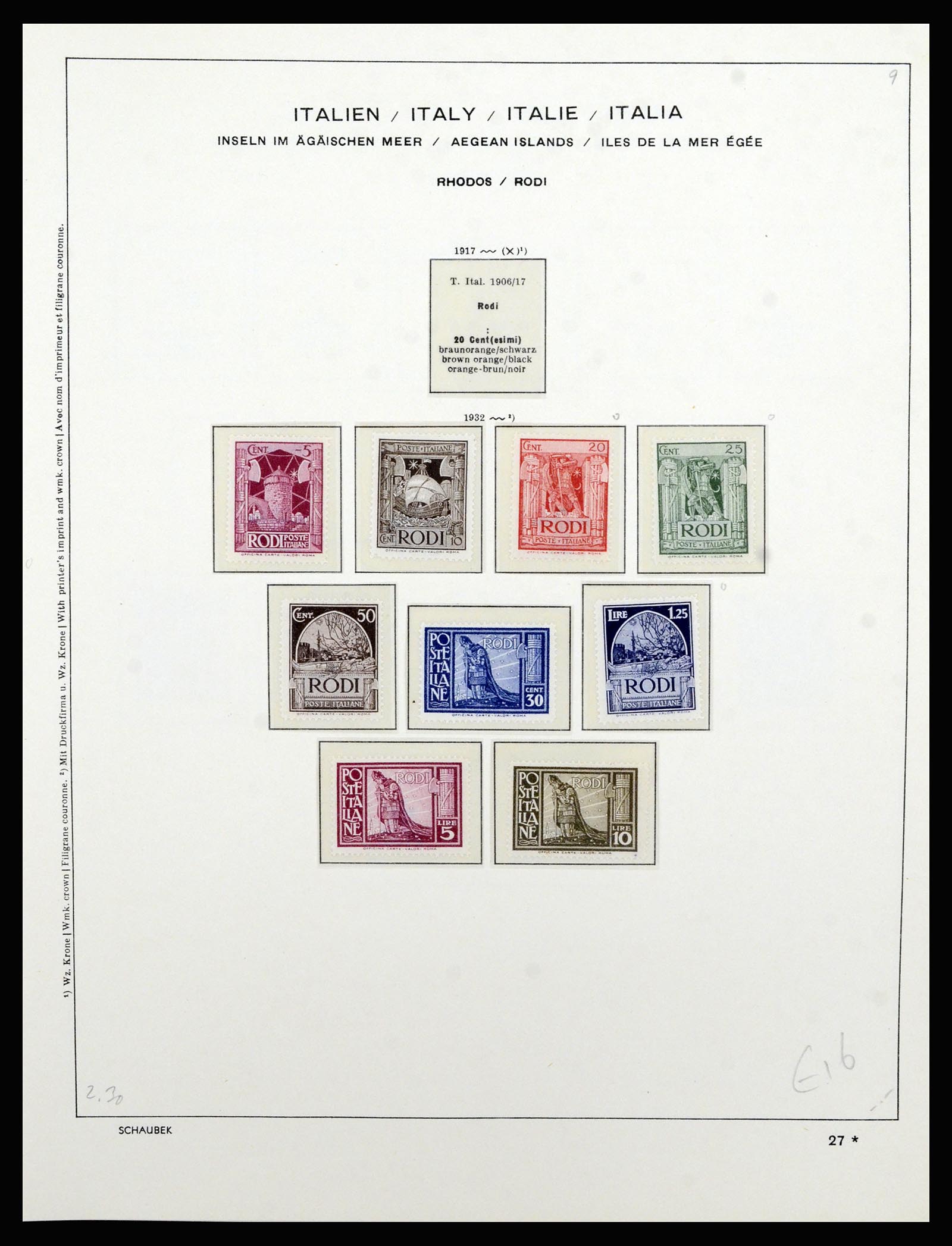 36577 054 - Stamp collection 36577 Italiaanse gebieden 1870-1940.