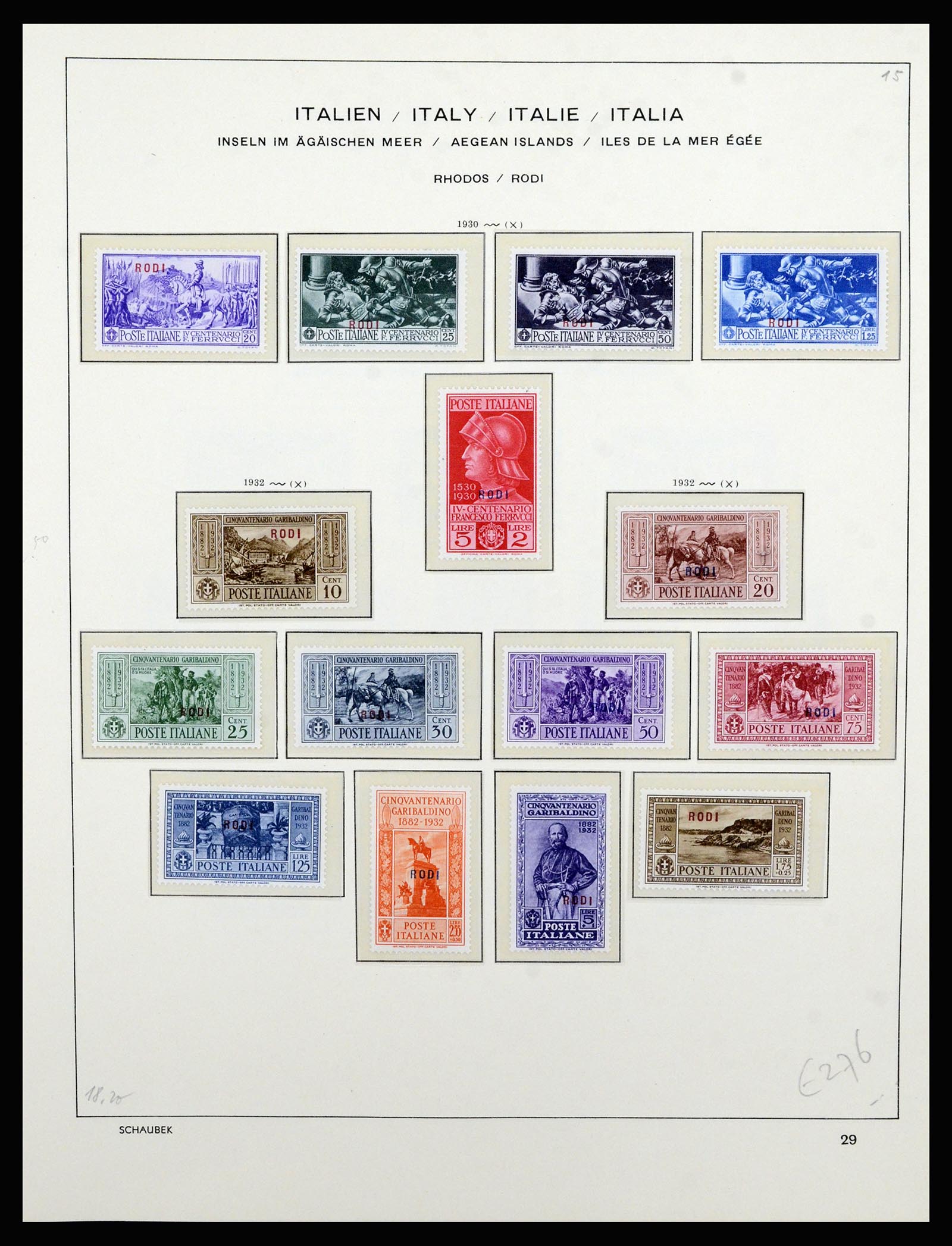 36577 056 - Stamp collection 36577 Italiaanse gebieden 1870-1940.