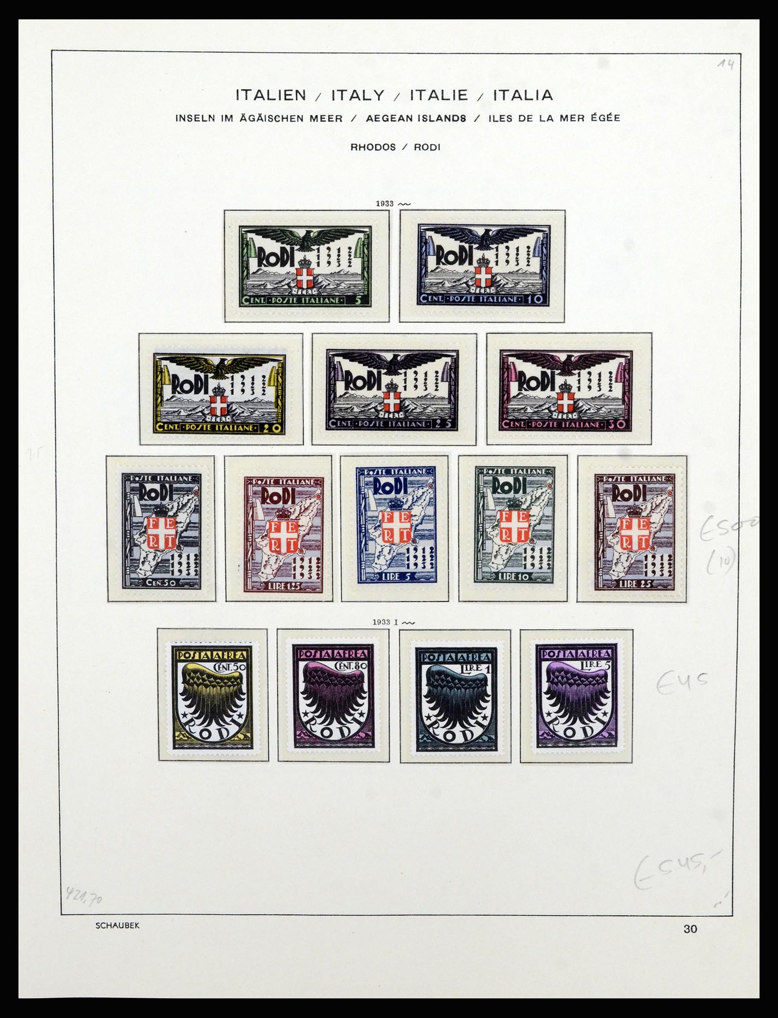 36577 057 - Postzegelverzameling 36577 Italian territories 1870-1940.