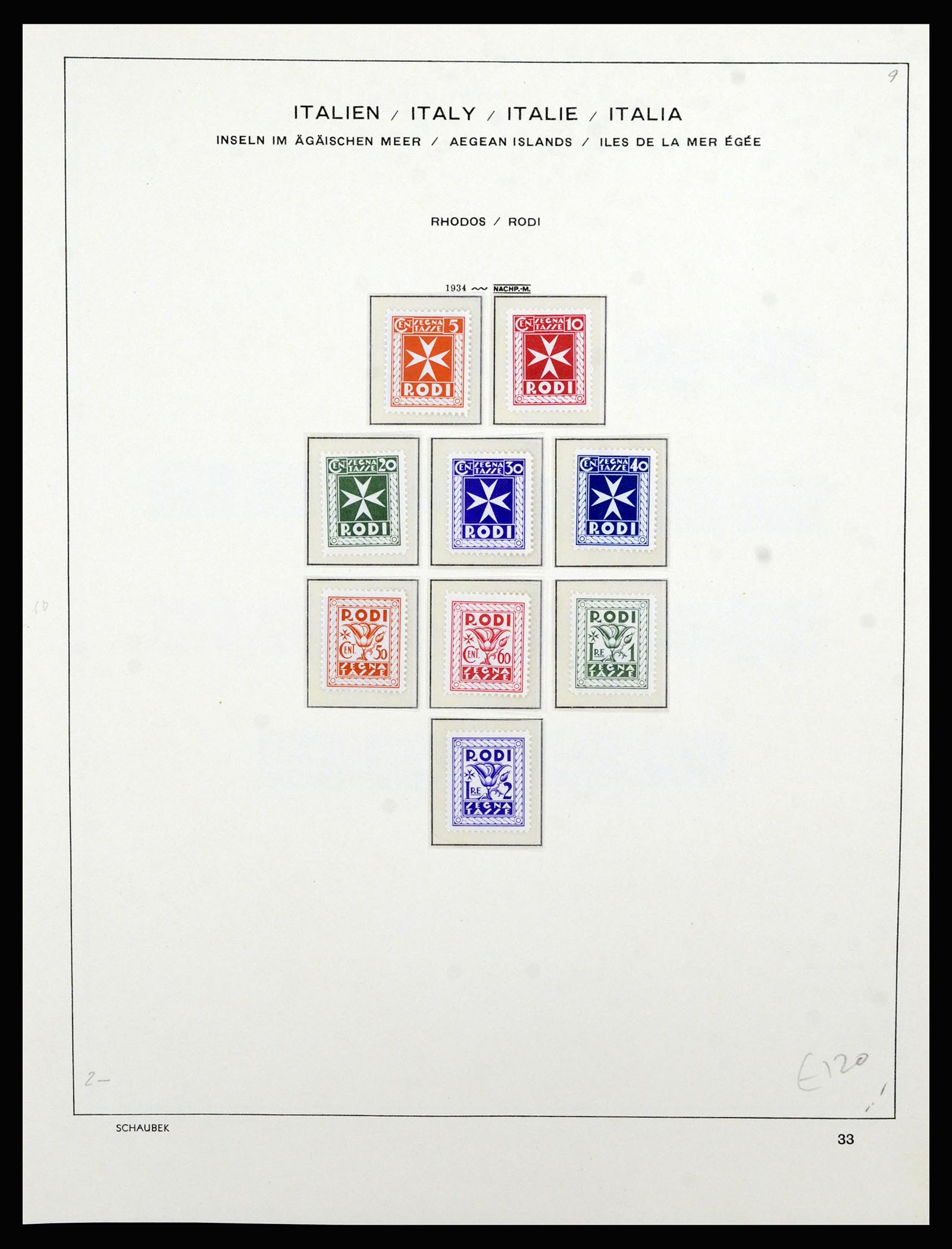 36577 060 - Postzegelverzameling 36577 Italian territories 1870-1940.