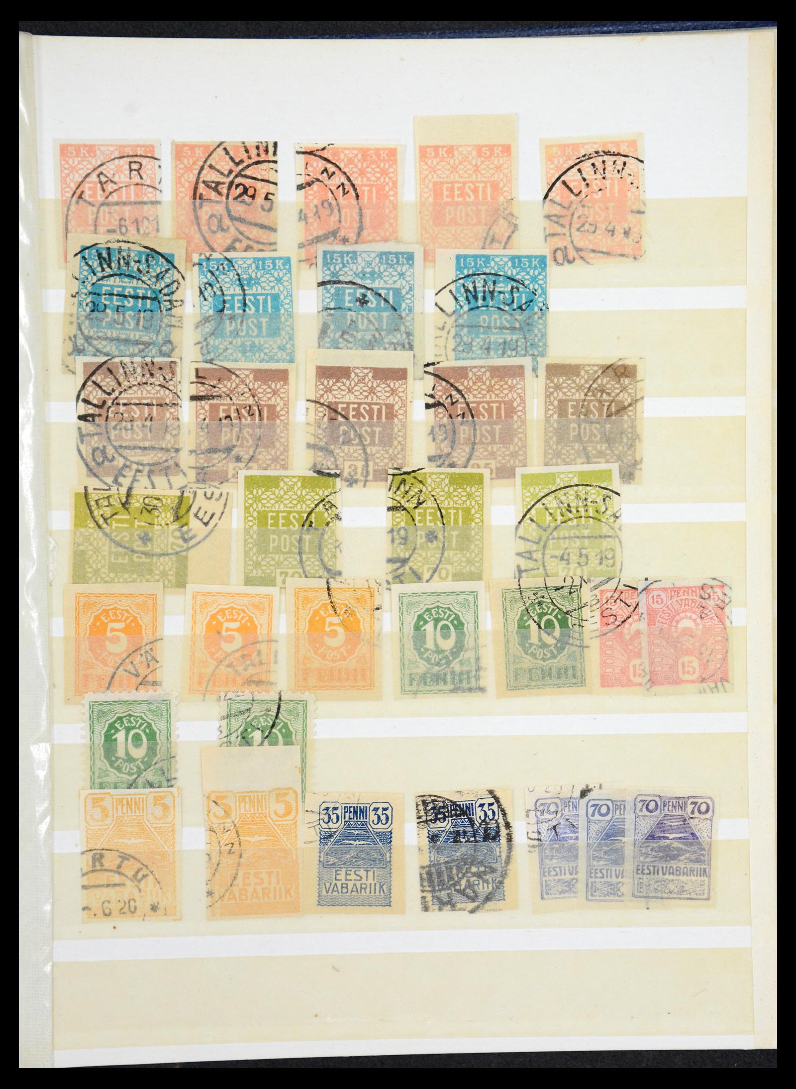 36578 001 - Postzegelverzameling 36578 Estland 1918-1991.