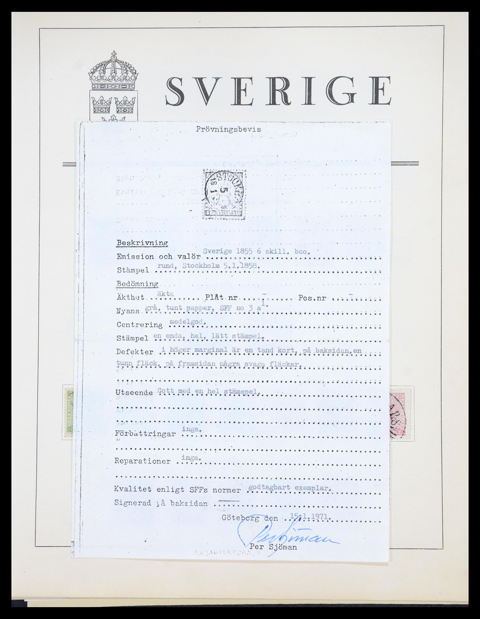 36579 002 - Stamp collection 36579 Zweden complete verzameling 1855-1975.